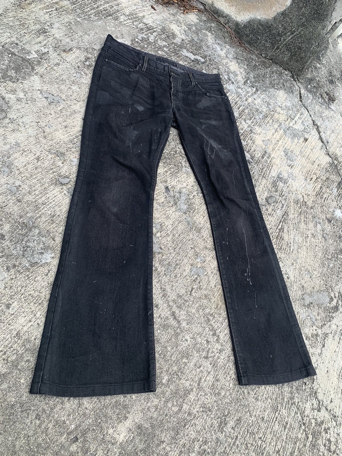 GOSTAR DE FUGA Flared Gostar de fuga waxed jeans Size 33" - 14 Thumbnail