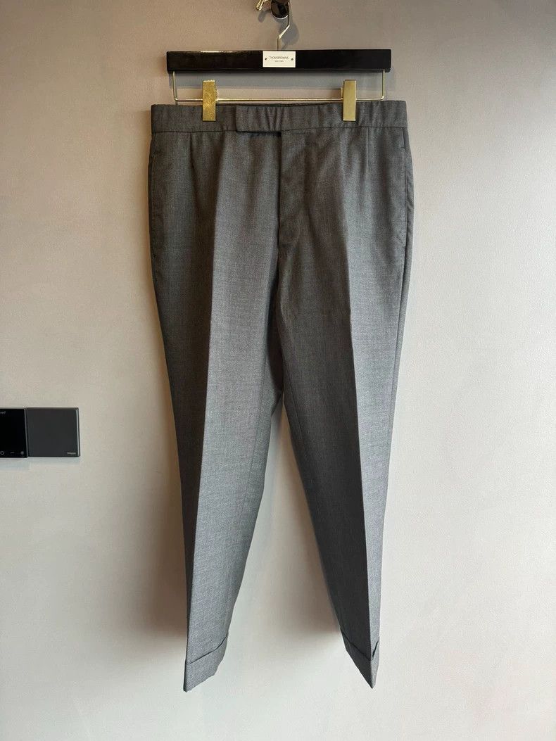 Thom Browne Thom Browne Classic Grey High-Waisted Trousers-dmc Size US 34 / EU 50 - 1 Thumbnail