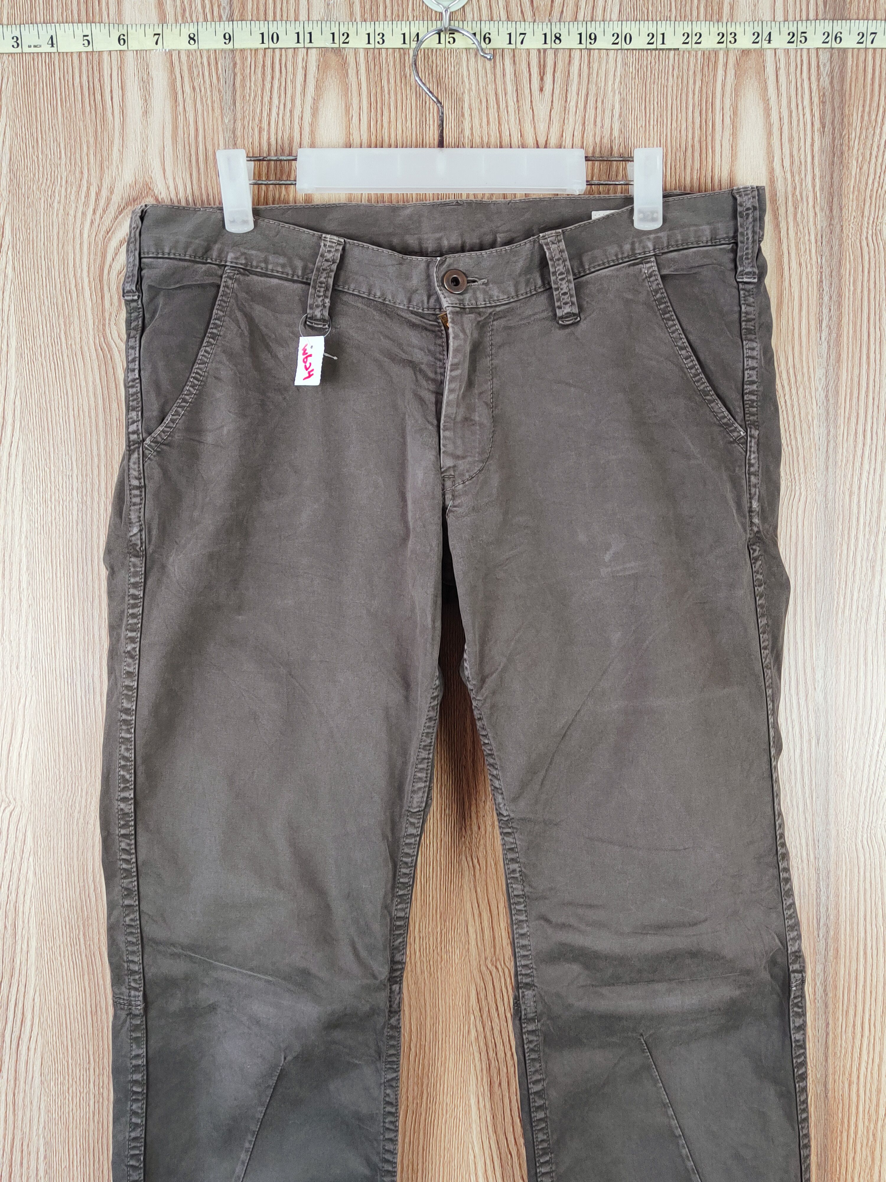 Quadro Dark Brown Multipocket Casual Pants #W624