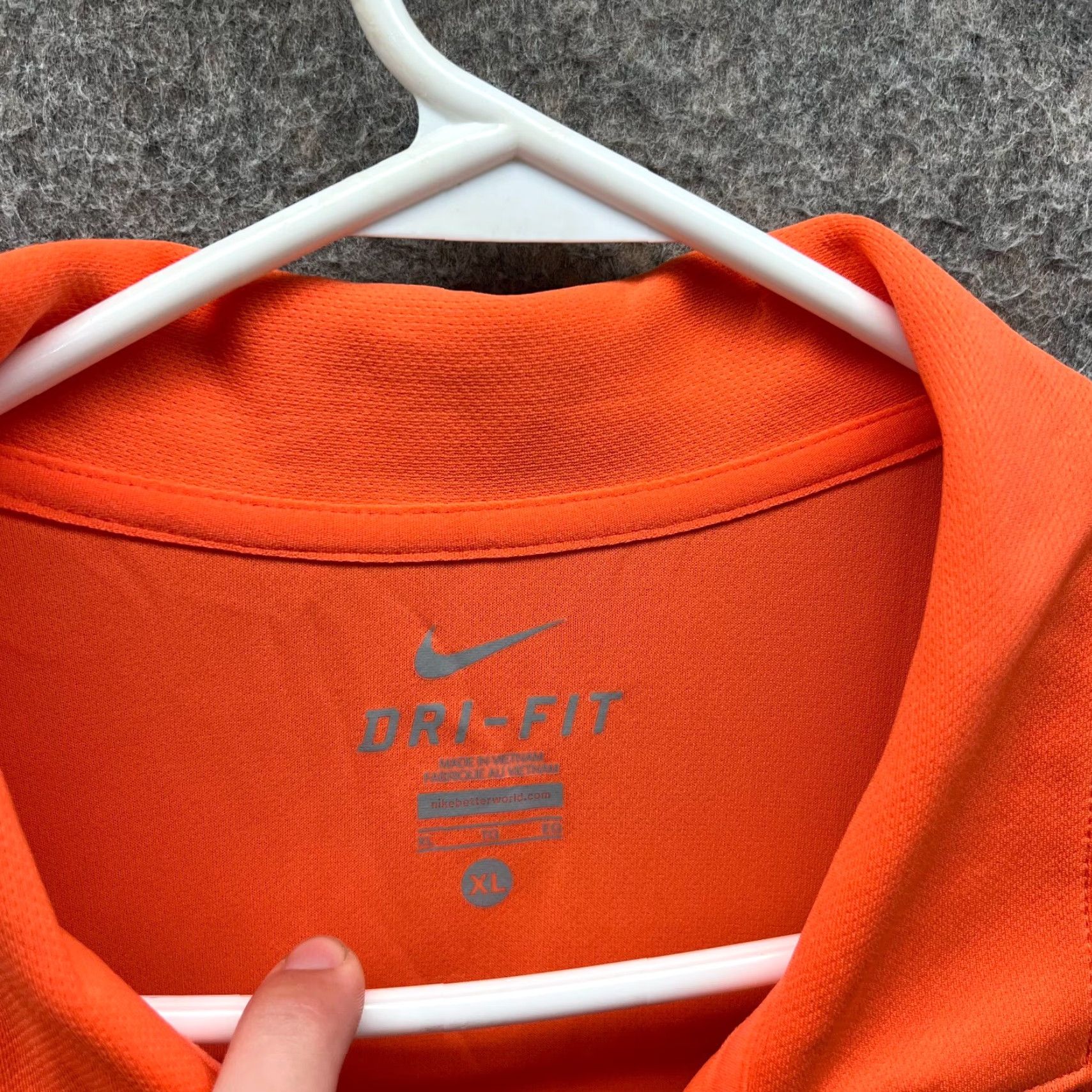 Nike Nike Polo Shirt Mens XL Orange Athletic Dri Fit Golf Swoosh Performance Shirt Size US XL / EU 56 / 4 - 4 Thumbnail