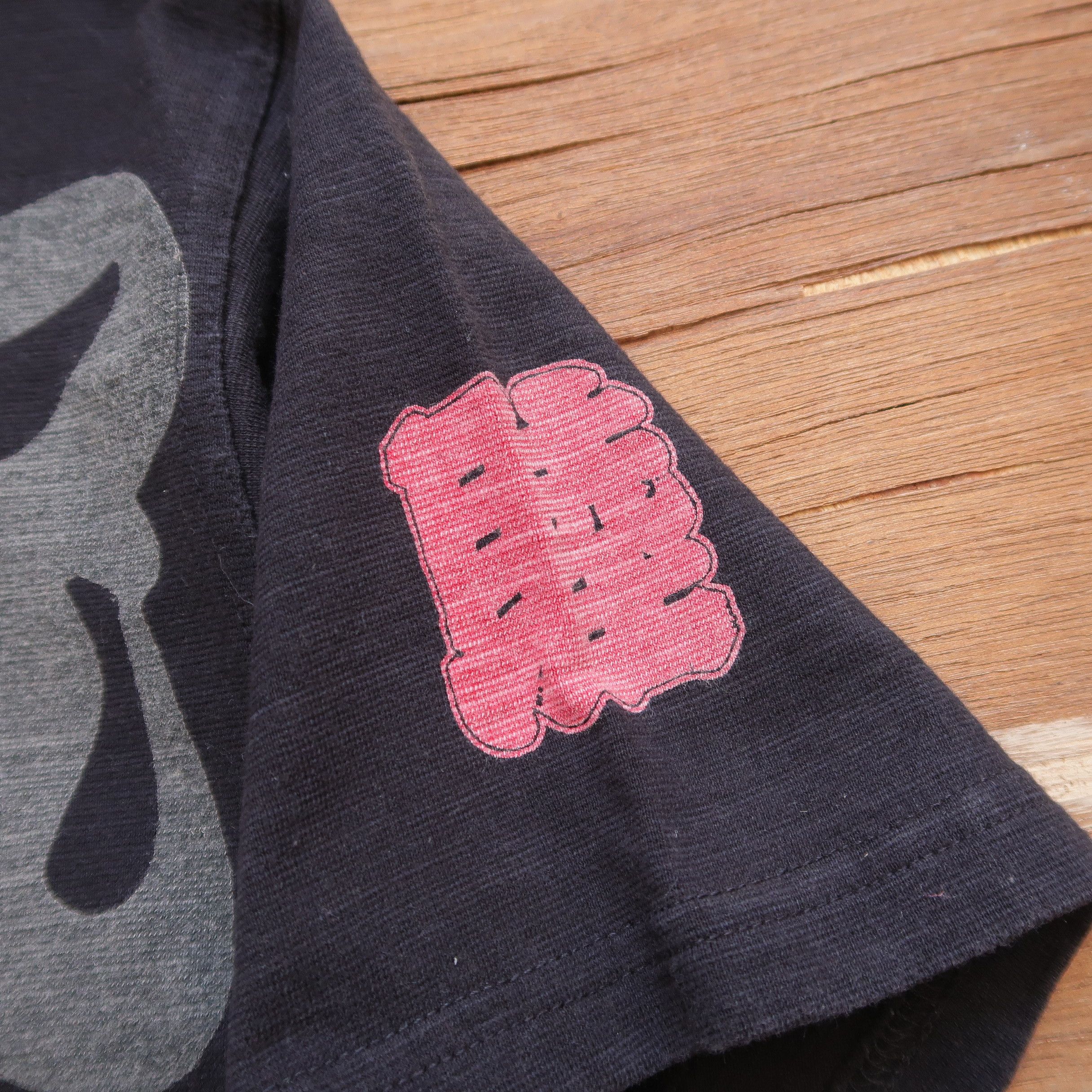 Japanese Brand 1990s Muturyu Japan Kanji Letter Print T-Shirt Size US L / EU 52-54 / 3 - 7 Thumbnail