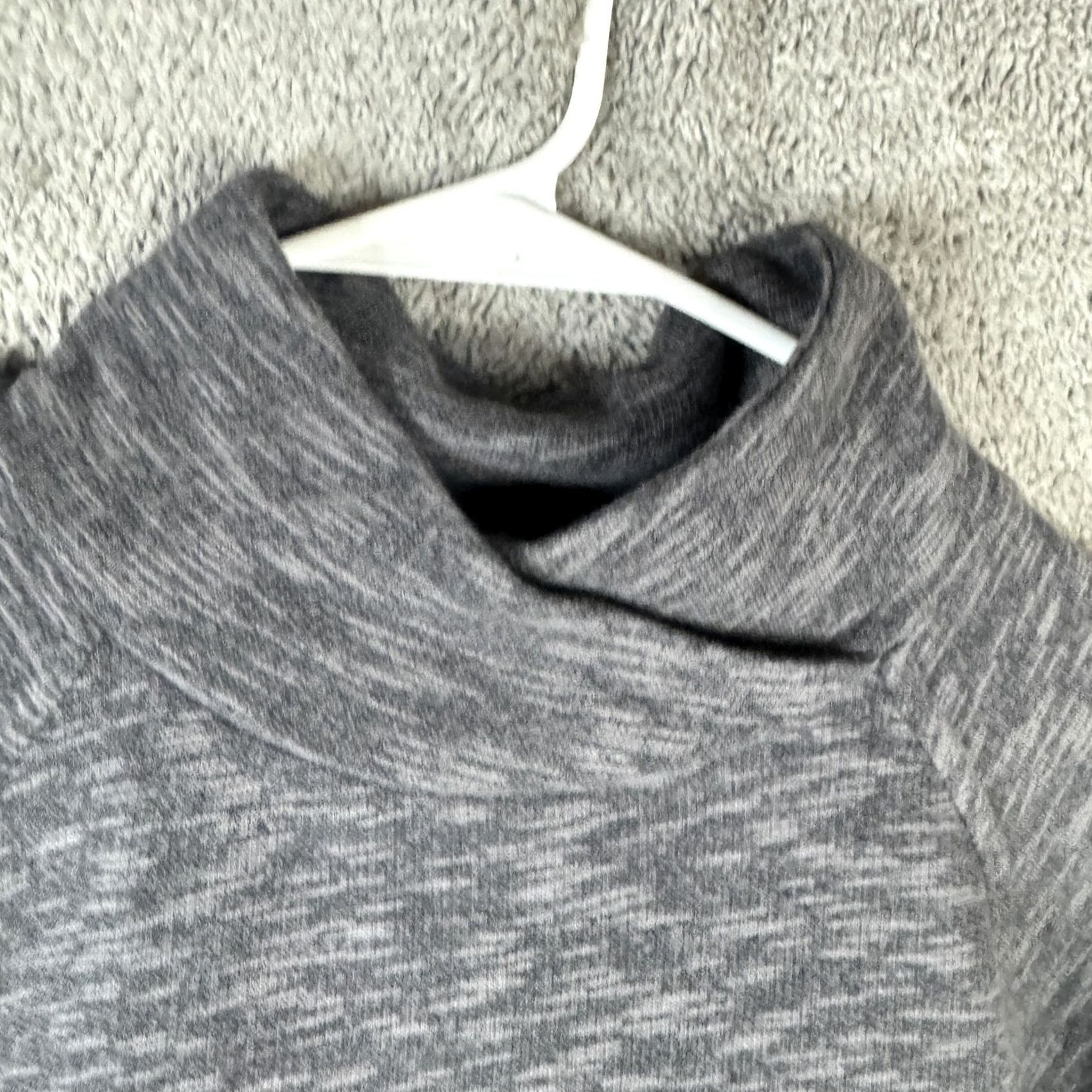 Prana prAna Sweater Tunic Womens Medium Gray Cowl Neck Long Sleeve Knit Pockets Shirt Size M / US 6-8 / IT 42-44 - 6 Thumbnail