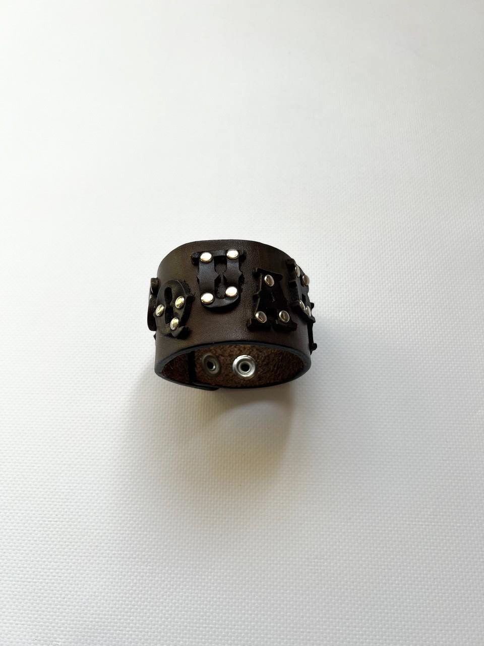 Dsquared2 Vintage Dsquared leather bracelet rock punk studded logo Size ONE SIZE - 2 Thumbnail