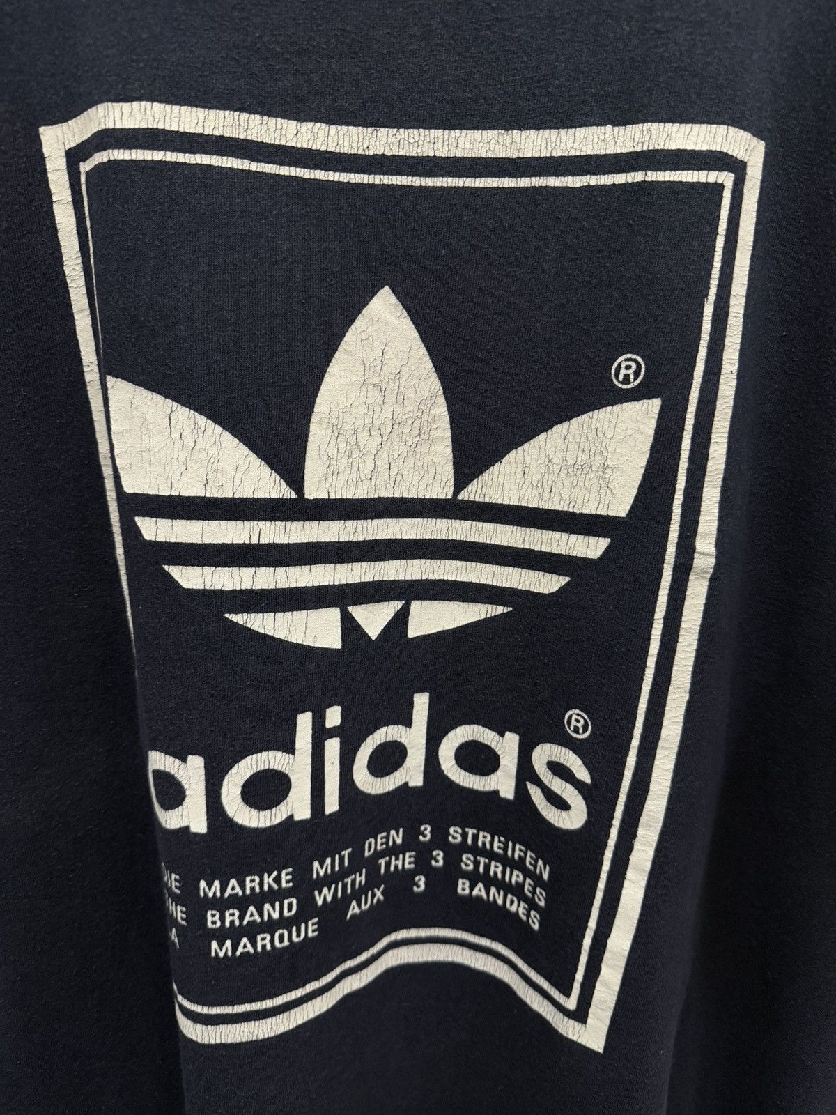 Adidas 90s Vintage Adidas Big Logo T Shirt Size US L / EU 52-54 / 3 - 3 Thumbnail