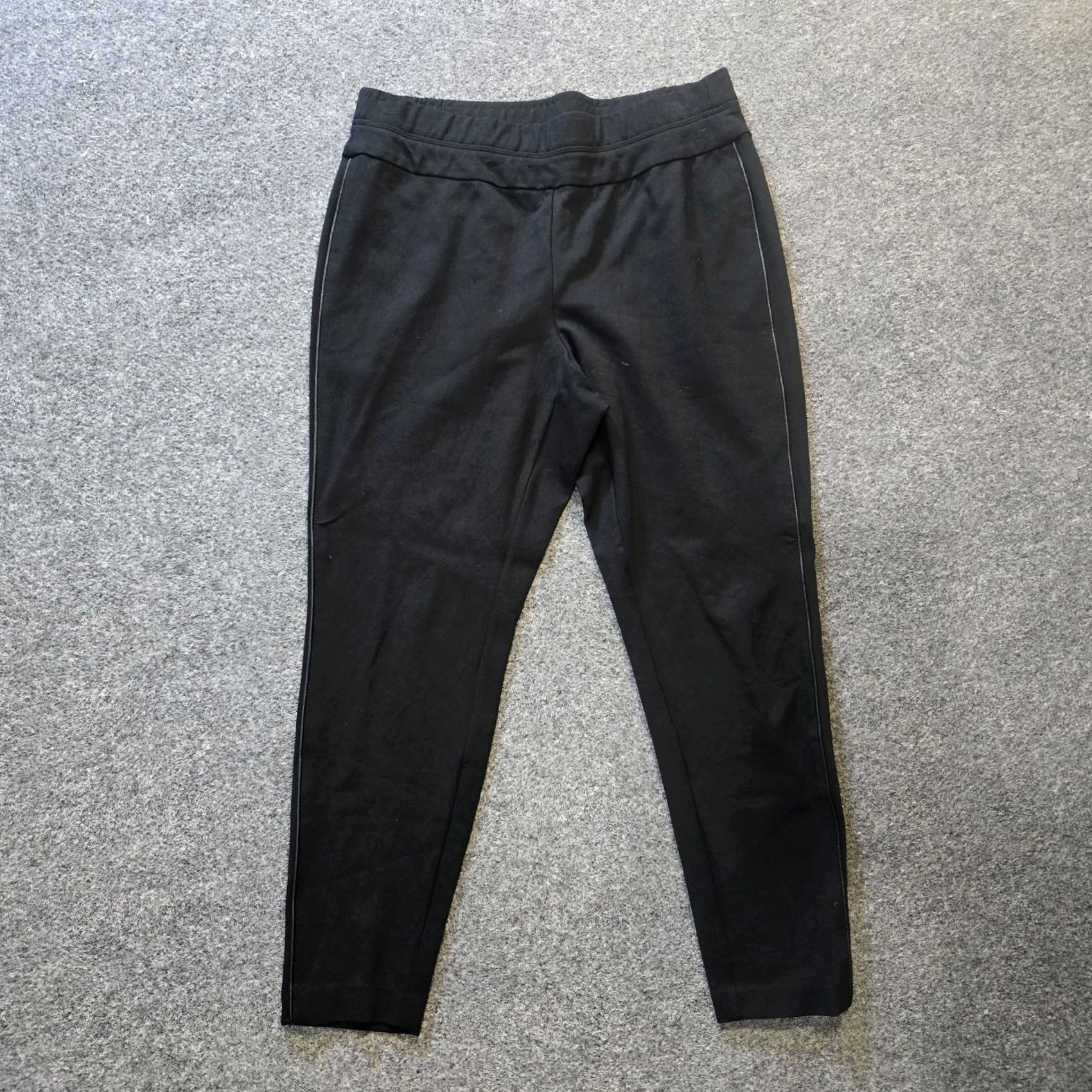 J. Jill J. Jill Pants Women Large Petite Black Ponte Legging Pull On Cropped Slim Front Flat Cropped Pants Womens Size 30" / US 8 / IT 44 - 2 Thumbnail