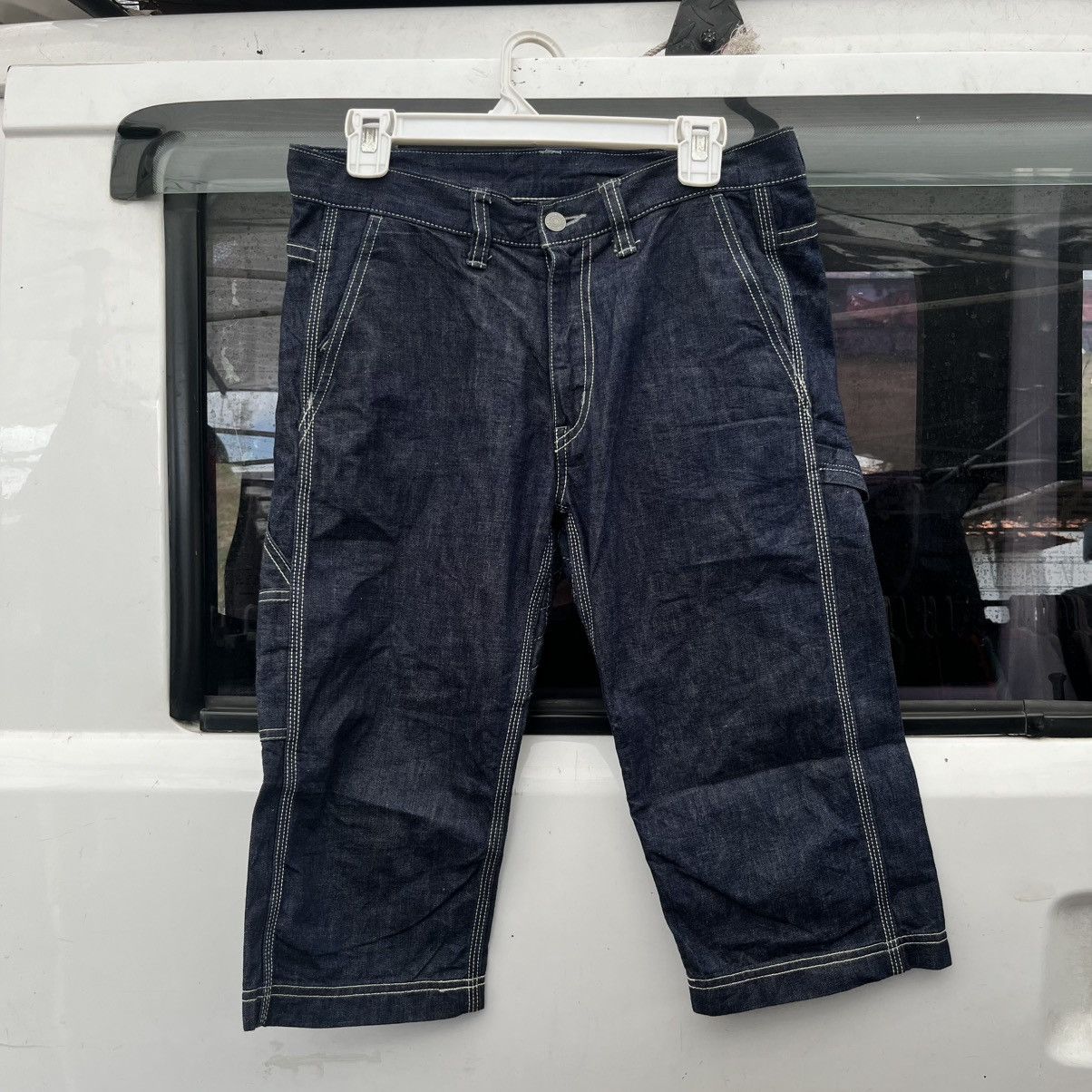 Momotaro Jeans Momotaro Jeans P128RP Double Hip Cropped Work Pants Size US 30 / EU 46 - 2 Thumbnail