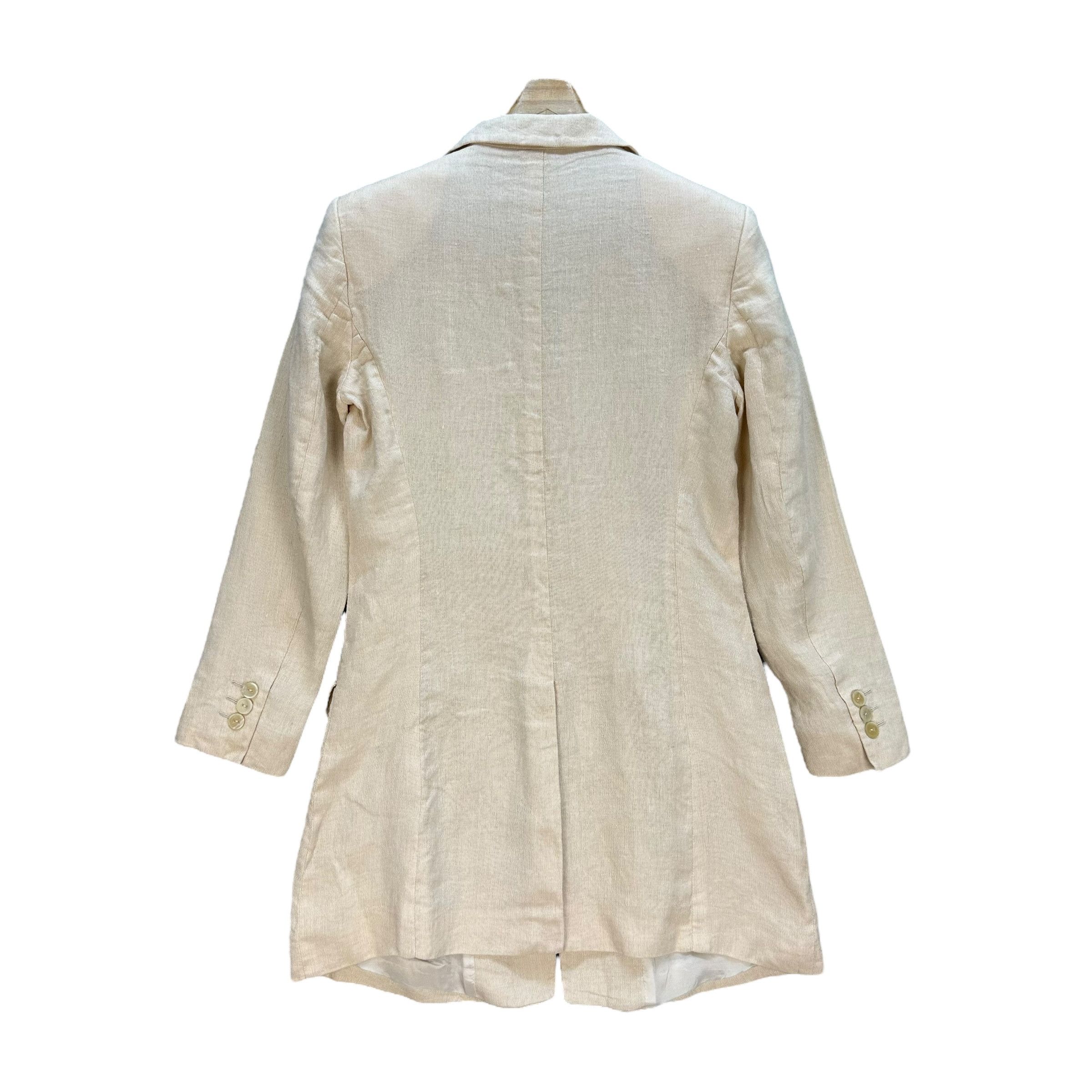 Jil Sander JIL SANDER Made in Germany Linen Coat Jacket #A18-0427 Size XS / US 0-2 / IT 36-38 - 11 Thumbnail