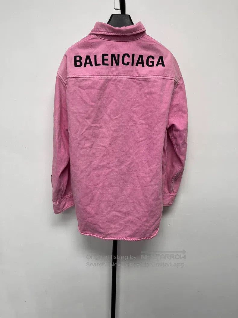 Balenciaga Balenciaga Solid color reverse logo letter printed denim j Size XXS / US 00 / IT 34 - 1 Thumbnail