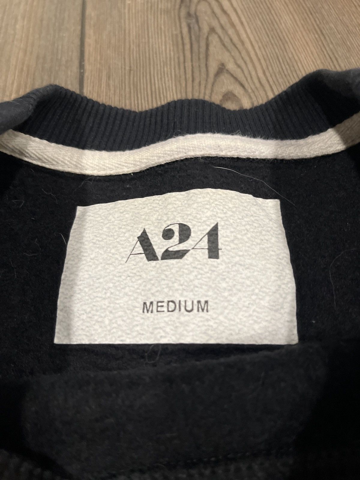 A24 A24 Men’s Black Embroidered Crewneck Sweater Size US M / EU 48-50 / 2 - 5 Thumbnail