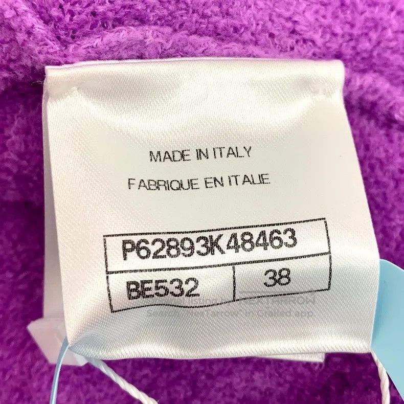 Chanel Chanel Purple cotton round-neck single-breasted long-sleev Size XS / US 0-2 / IT 36-38 - 6 Thumbnail