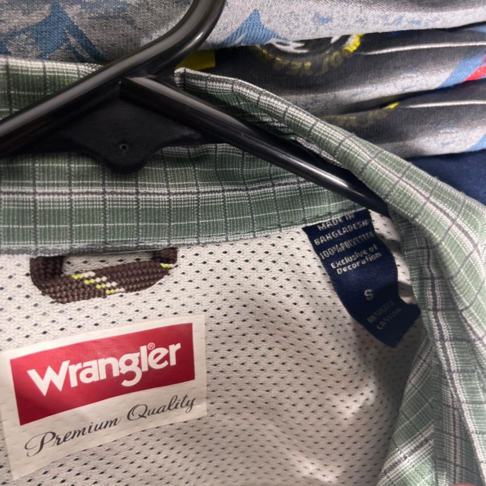 Wrangler Green wrangler plaid button up shirt Size US S / EU 44-46 / 1 - 2 Thumbnail