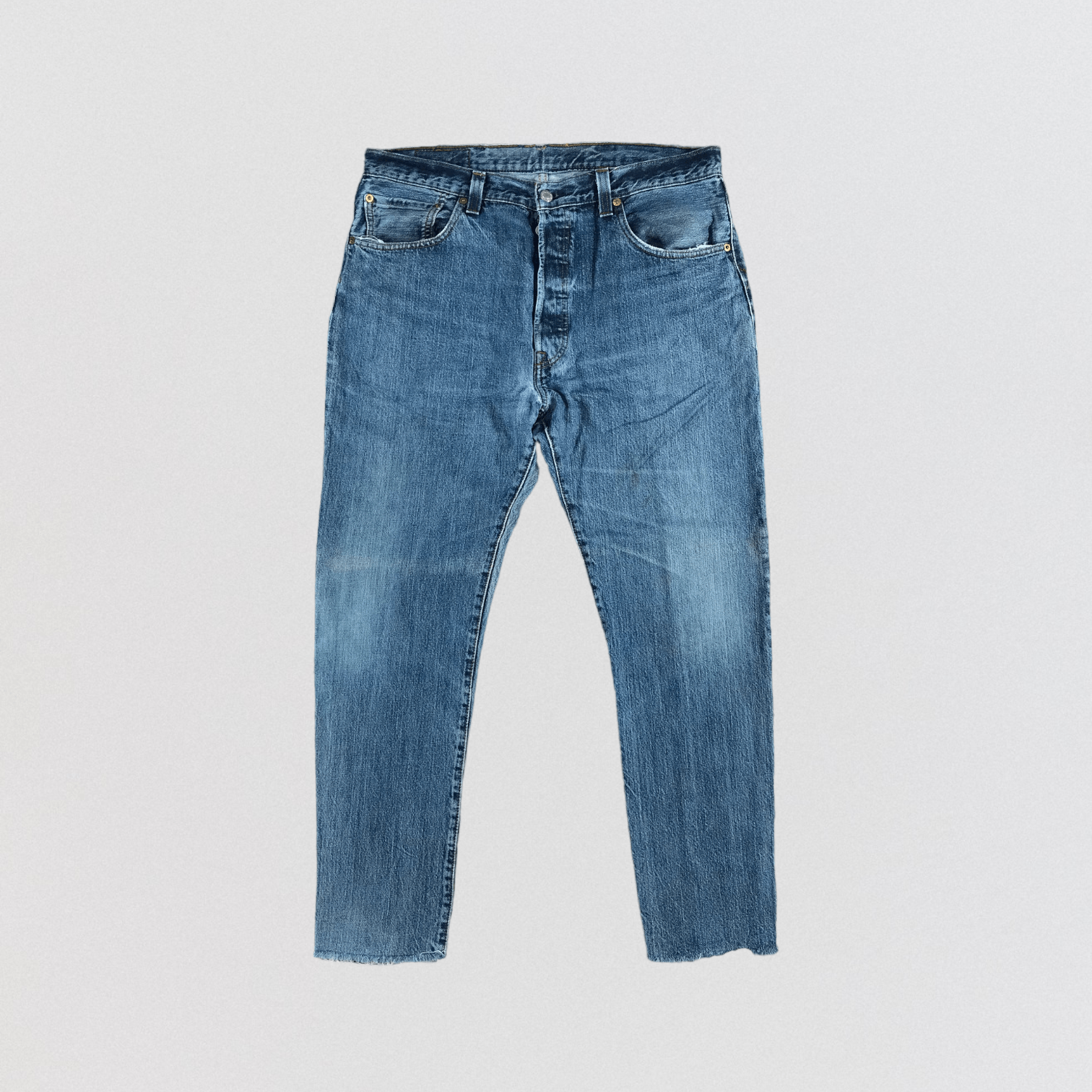 Levi's × Vintage 90s Vintage Blue Wash Levis 501 Jeans-JM2219 Size US 37 - 1 Thumbnail