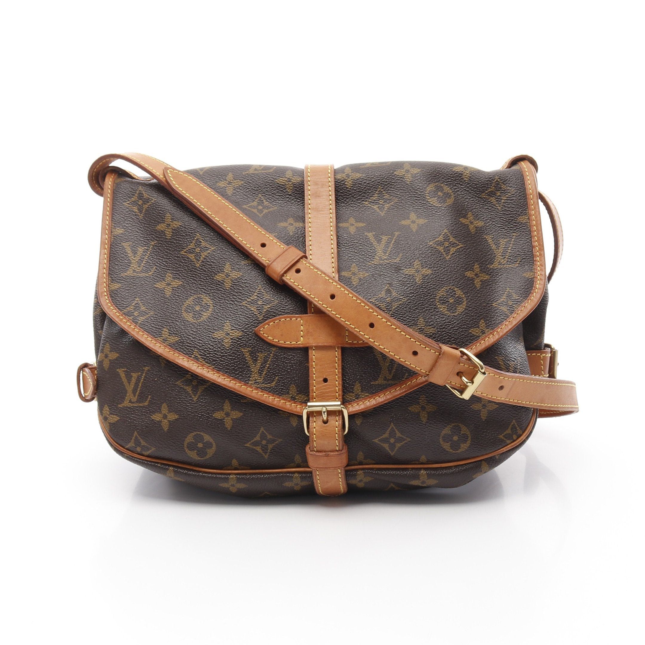 Louis Vuitton Louis Vuitton Saumur 30 Monogram Shoulder Bag Leather Brown Size ONE SIZE - 1 Thumbnail