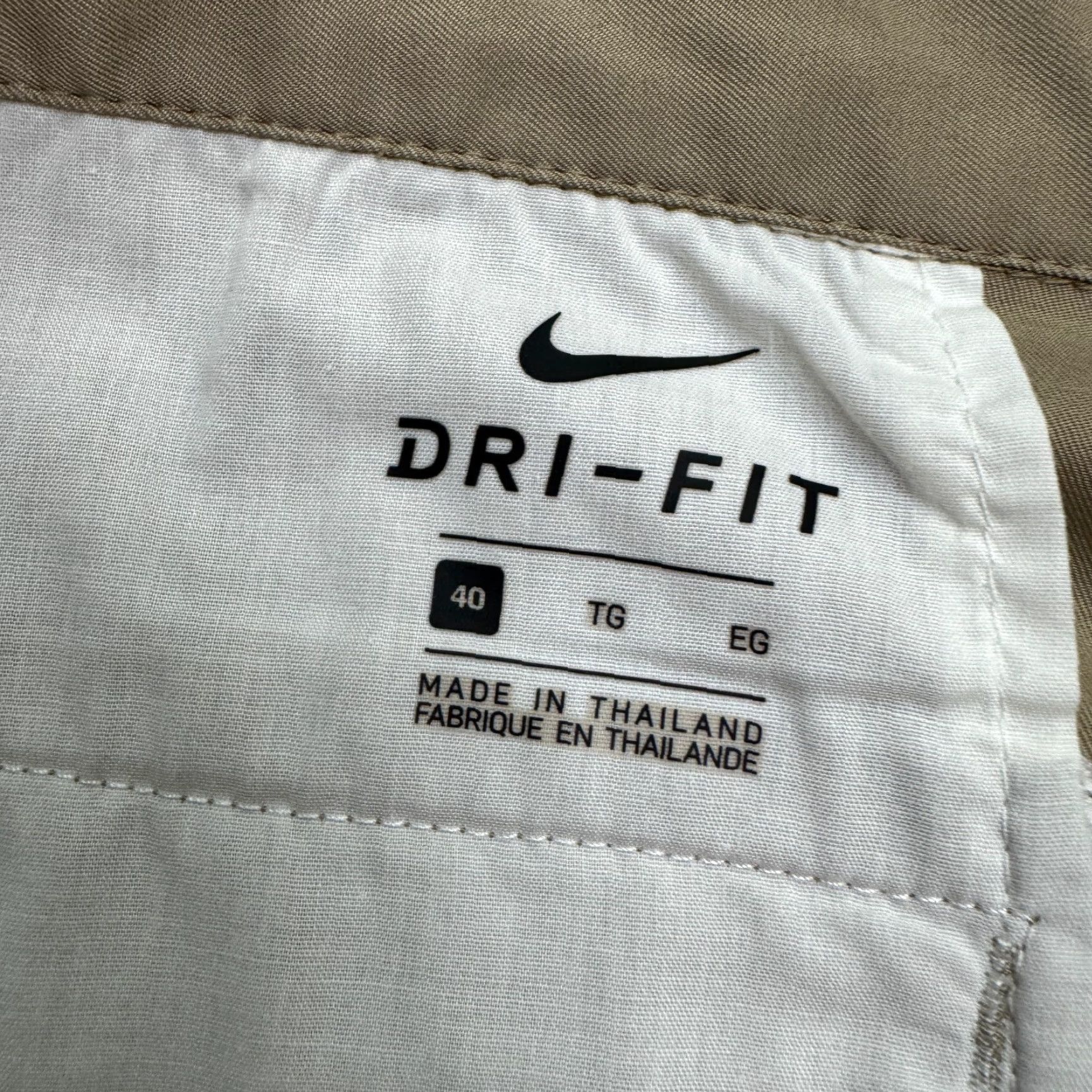 Nike Nike Dri-Fit Golf Performance Chino Shorts Mens 40 Khaki Brown Casual Preppy Tech Size US 40 / EU 56 - 6 Thumbnail
