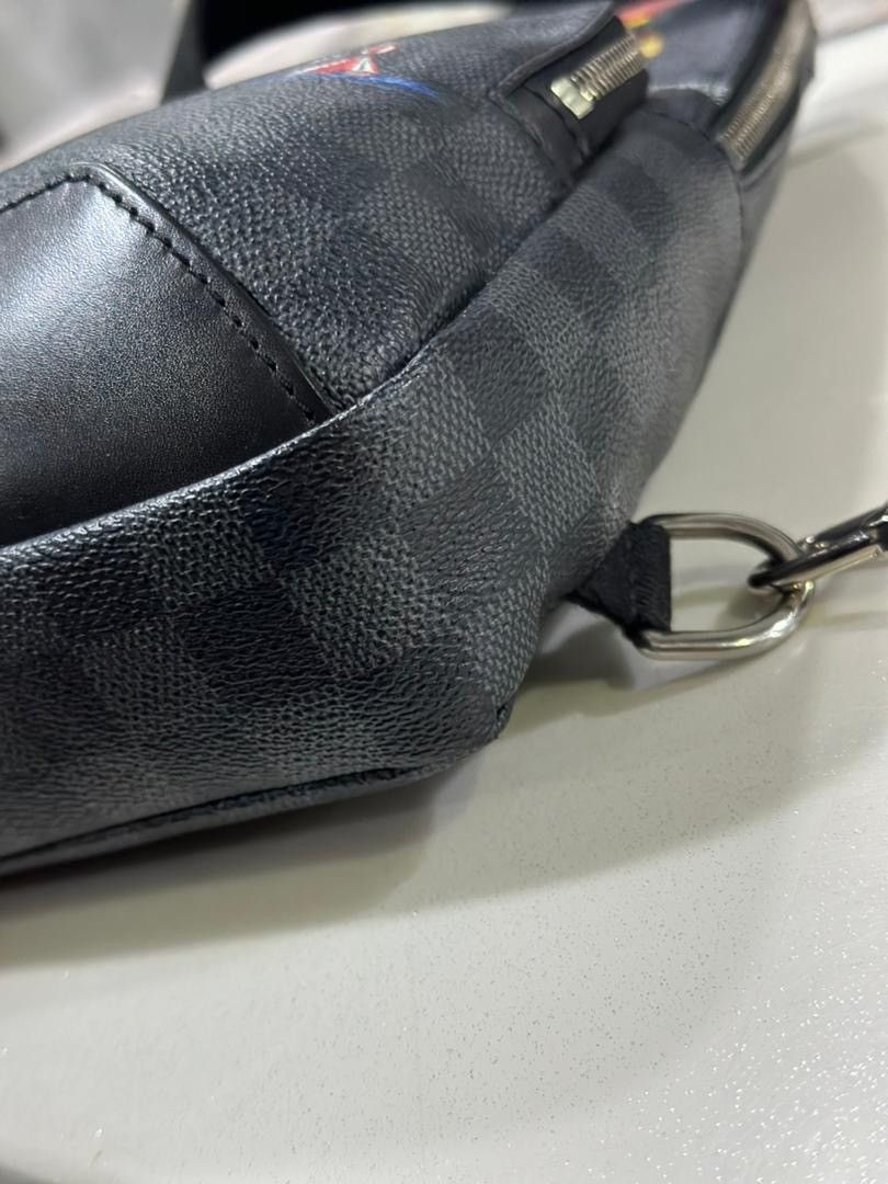 Louis Vuitton LOUIS VUITTON AVENUE DAMIER WORLD MAP GRAPHITE CANVAS SLING Size ONE SIZE - 7 Thumbnail