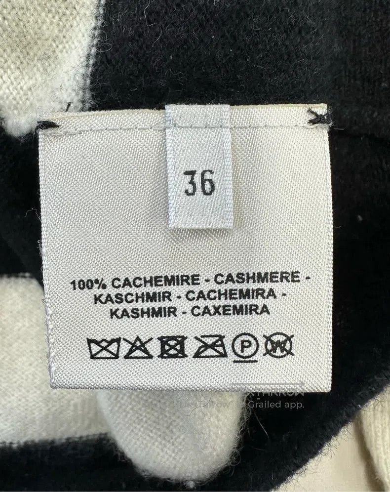 Hermes Hermes Black and White Horsewhip Dancing Cashmere Sweater Size XS / US 0-2 / IT 36-38 - 4 Thumbnail