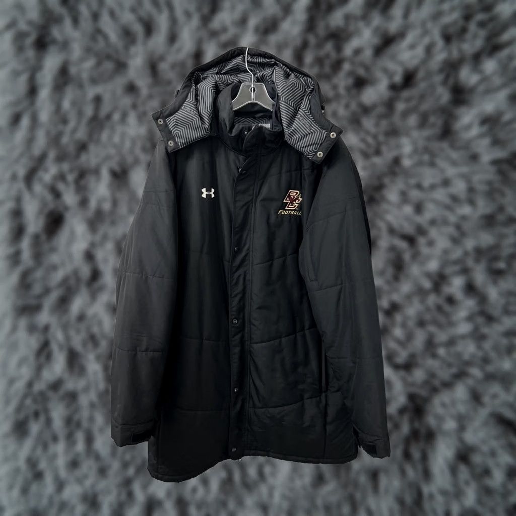 Under Armour Under Armour ColdGear Infrared Parka Jacket Mens 3XL Black Boston College Puffer Size US XXL / EU 58 / 5 - 1 Thumbnail