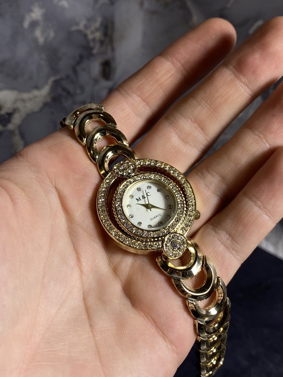 Jewelry Luxury crystal bracelet watch – Japanese brand Size ONE SIZE - 6 Thumbnail