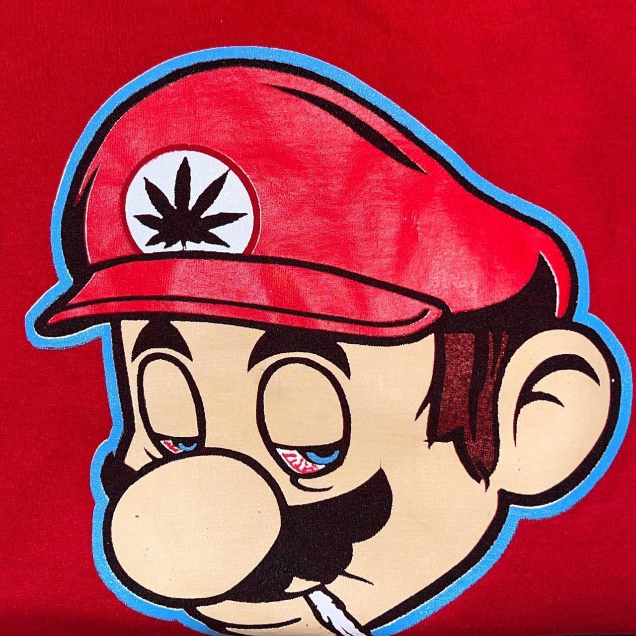 AAA × Nintendo × Vintage Vintage 2000’s Rare Super Mario Bros “Wiid” Graphic T-shirt Size US L / EU 52-54 / 3 - 4 Thumbnail
