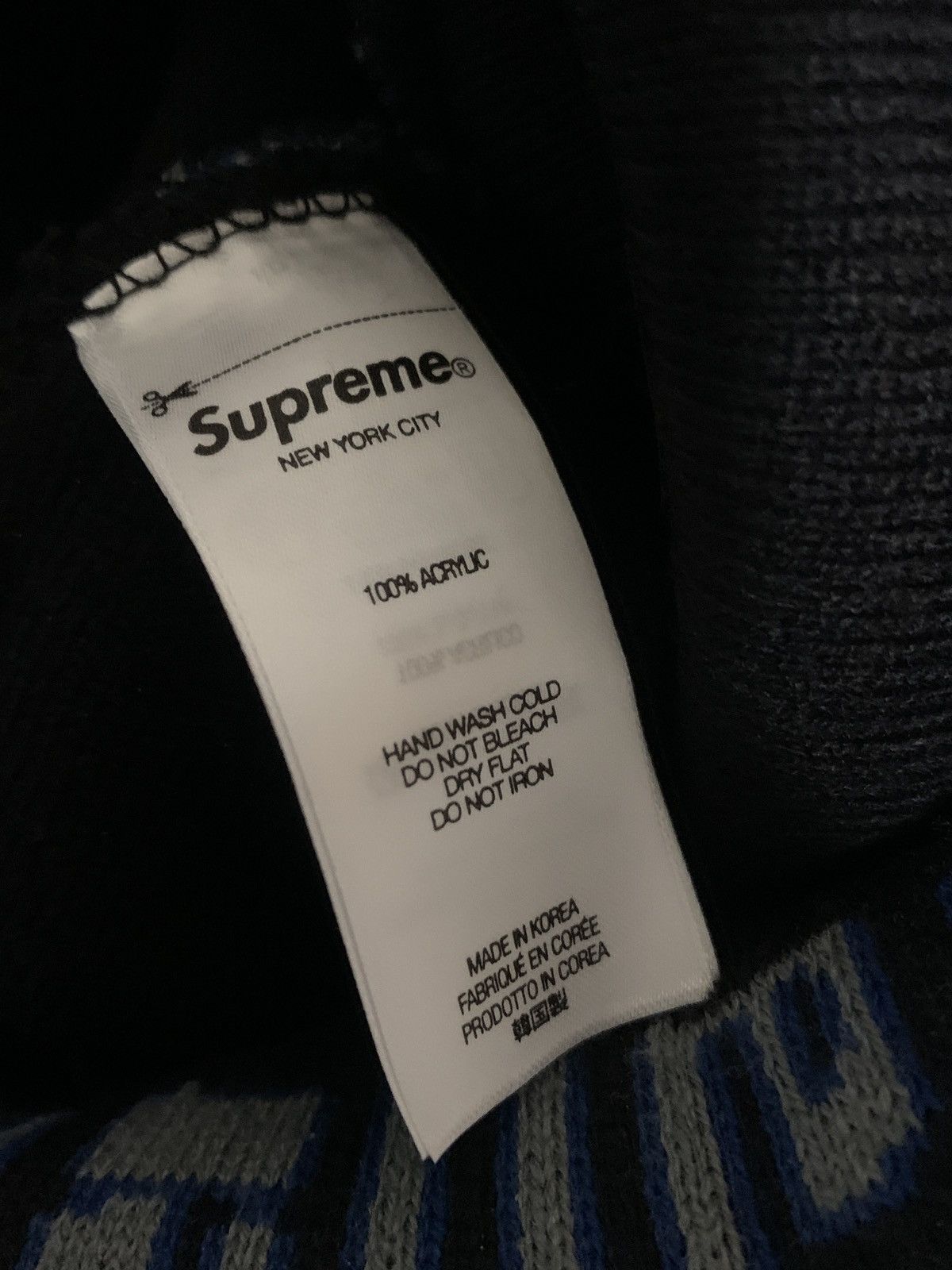 Supreme Supreme Vertical Logo Beanie Hat Size ONE SIZE - 2 Thumbnail