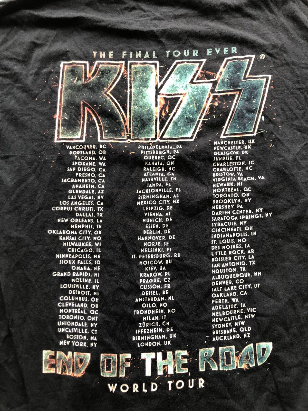 KISS KISS The Final Tour Ever End Of The Road World Tour Size US M / EU 48-50 / 2 - 3 Thumbnail