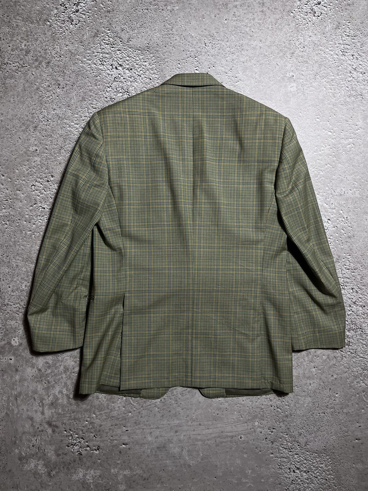 Ermenegildo Zegna × Vintage Vintage Ermenegildo Zegna 100% Wool Plaid Blazer Size 40R - 11 Thumbnail
