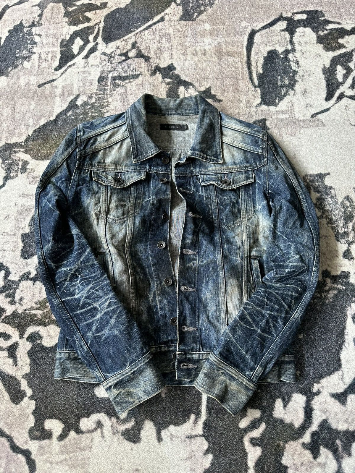 CIVARIZE 00’s Civarize dirty denim jacket Size US M / EU 48-50 / 2 - 8 Thumbnail