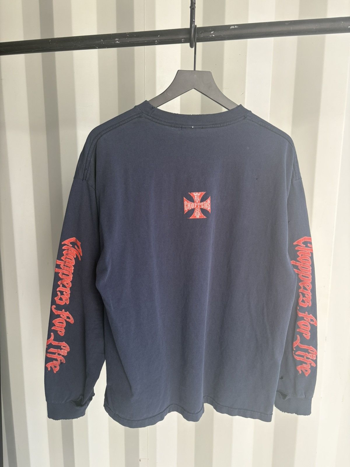 Vintage West Coast Choppers Thrashed Faded Distressed Shirt Grunge Size US XL / EU 56 / 4 - 3 Thumbnail
