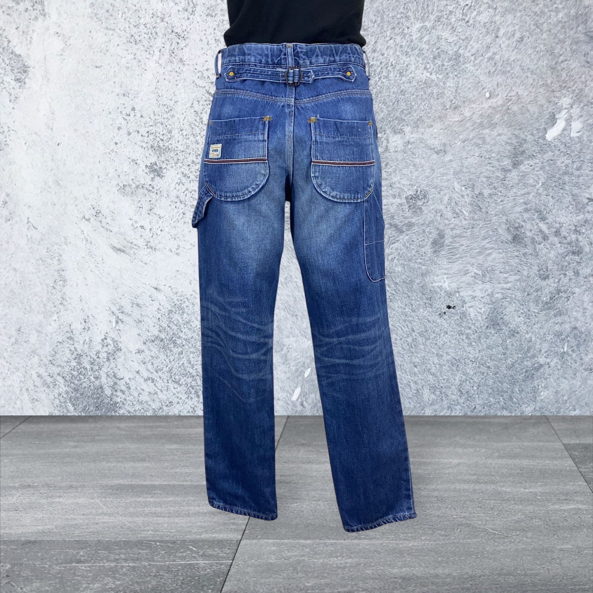 Japanese Brand Betty Smith Carpenter Pants Buckle Back Denim –Made in Japan Size 26" / US 2 / IT 38 - 1 Thumbnail