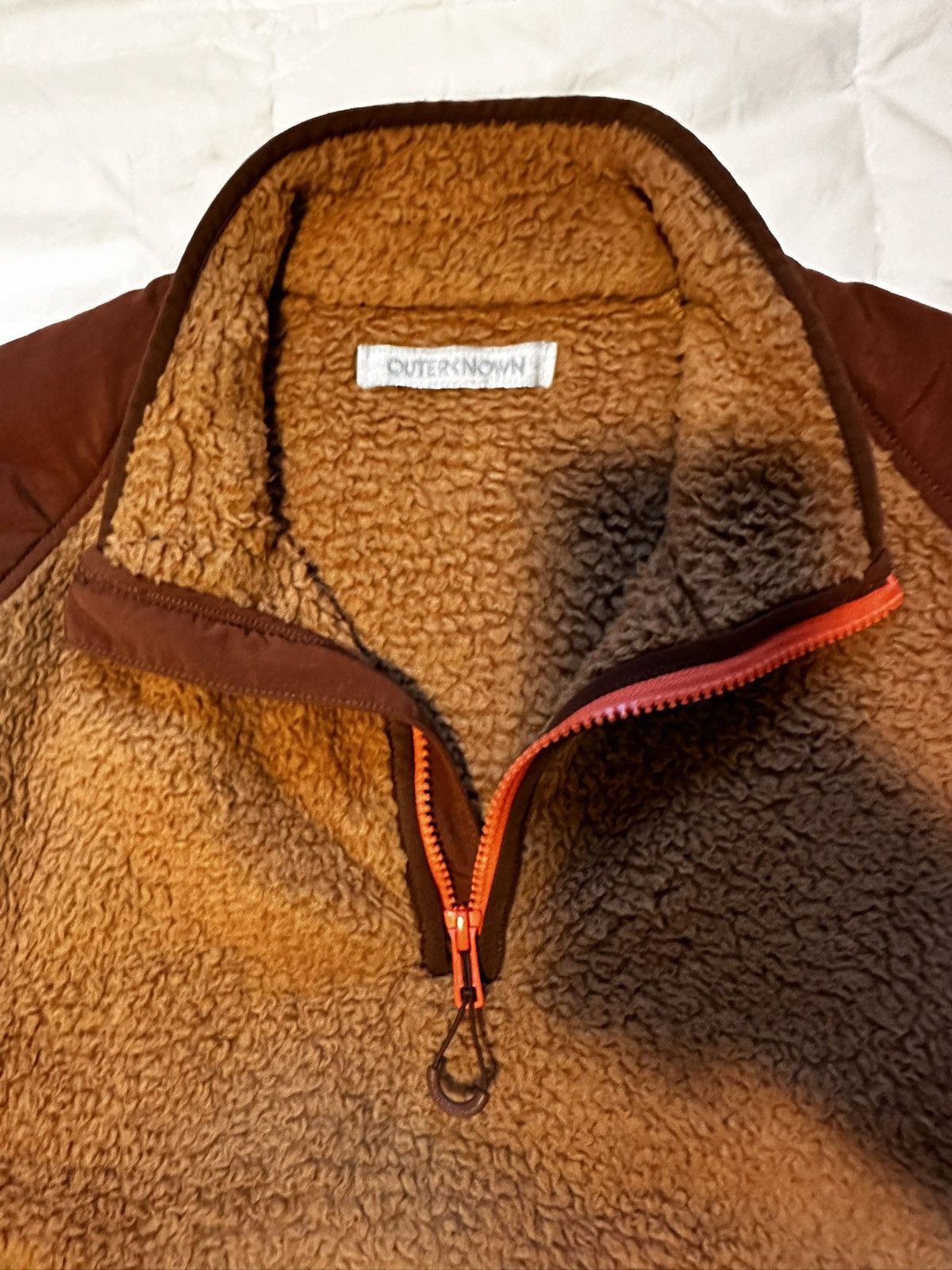Outerknown Outerknown Skyline Sherpa Fleece, 1/4 Zip, Burnt Orange Size US M / EU 48-50 / 2 - 3 Thumbnail