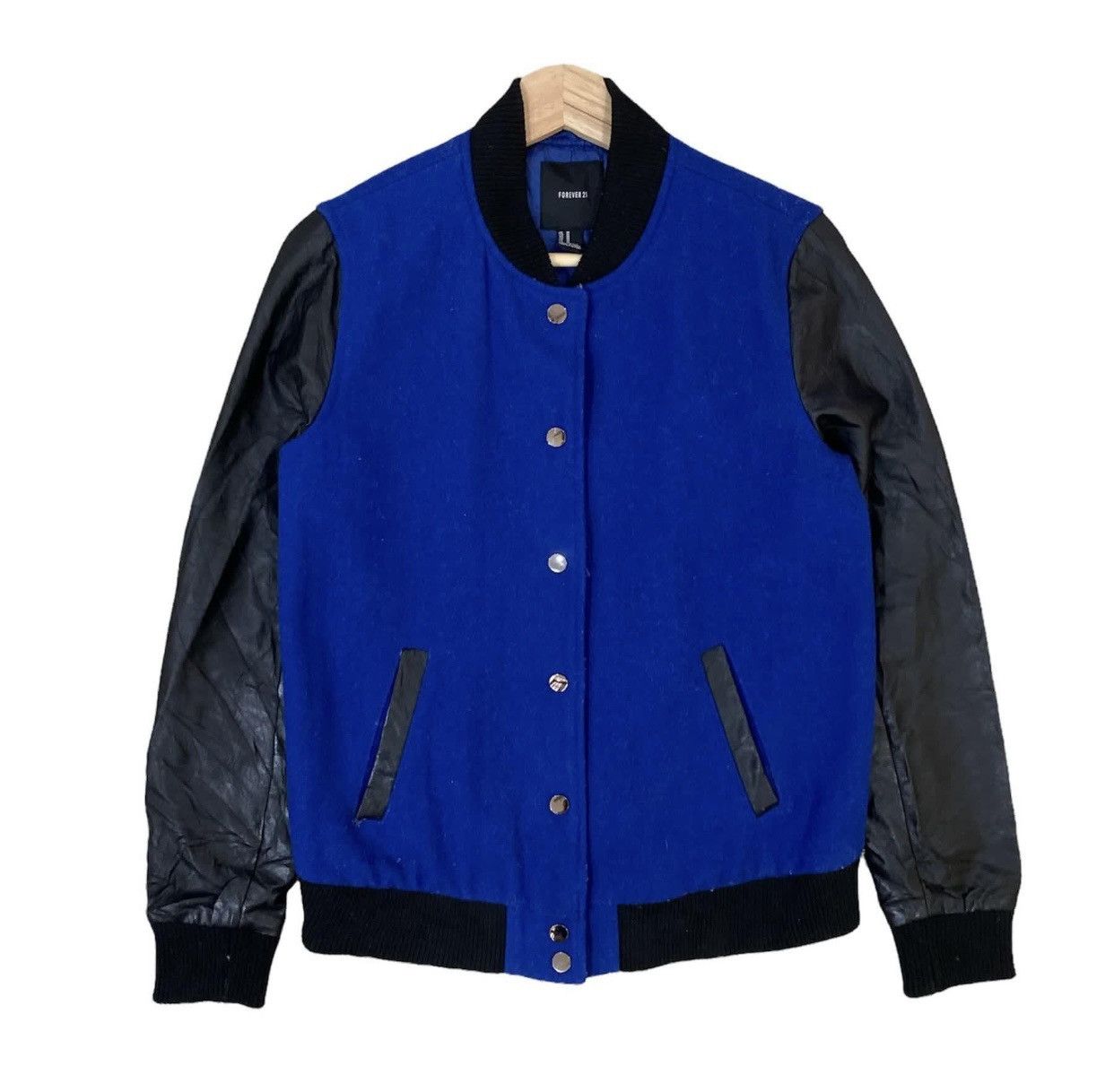 Forever 21 × Vintage ☀️VINTAGE FOREVER 21 WOOL VARSITY JACKET Size US S / EU 44-46 / 1 - 2 Thumbnail