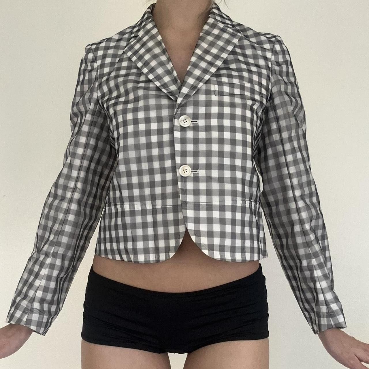 Comme des Garcons Gingham checkered Comme des garçons blazer Size S / US 4 / IT 40 - 1 Thumbnail
