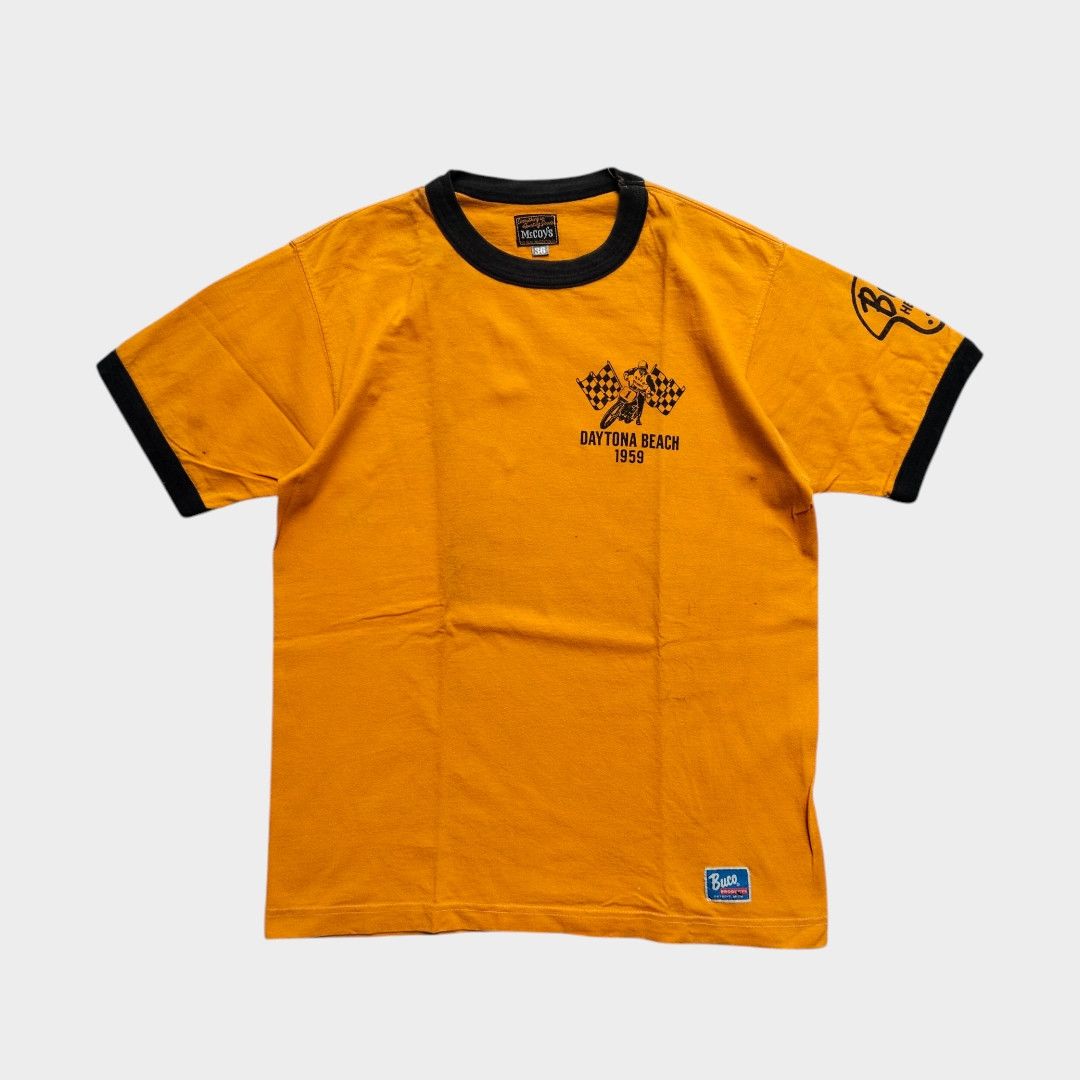 The Real McCoy's Buco "Daytona beach" Ringer tee Size US S / EU 44-46 / 1 - 1 Thumbnail