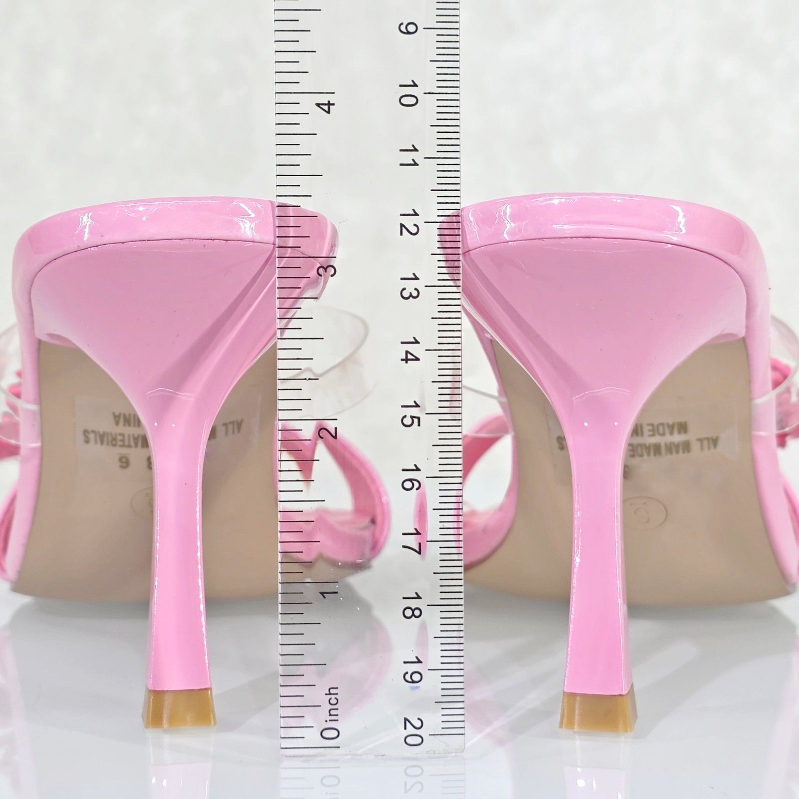 Other Lily Rhinestone Flower Pink Slip On 3.25" Heel Casual Evenin Size US 8.5 / IT 38.5 - 5 Thumbnail
