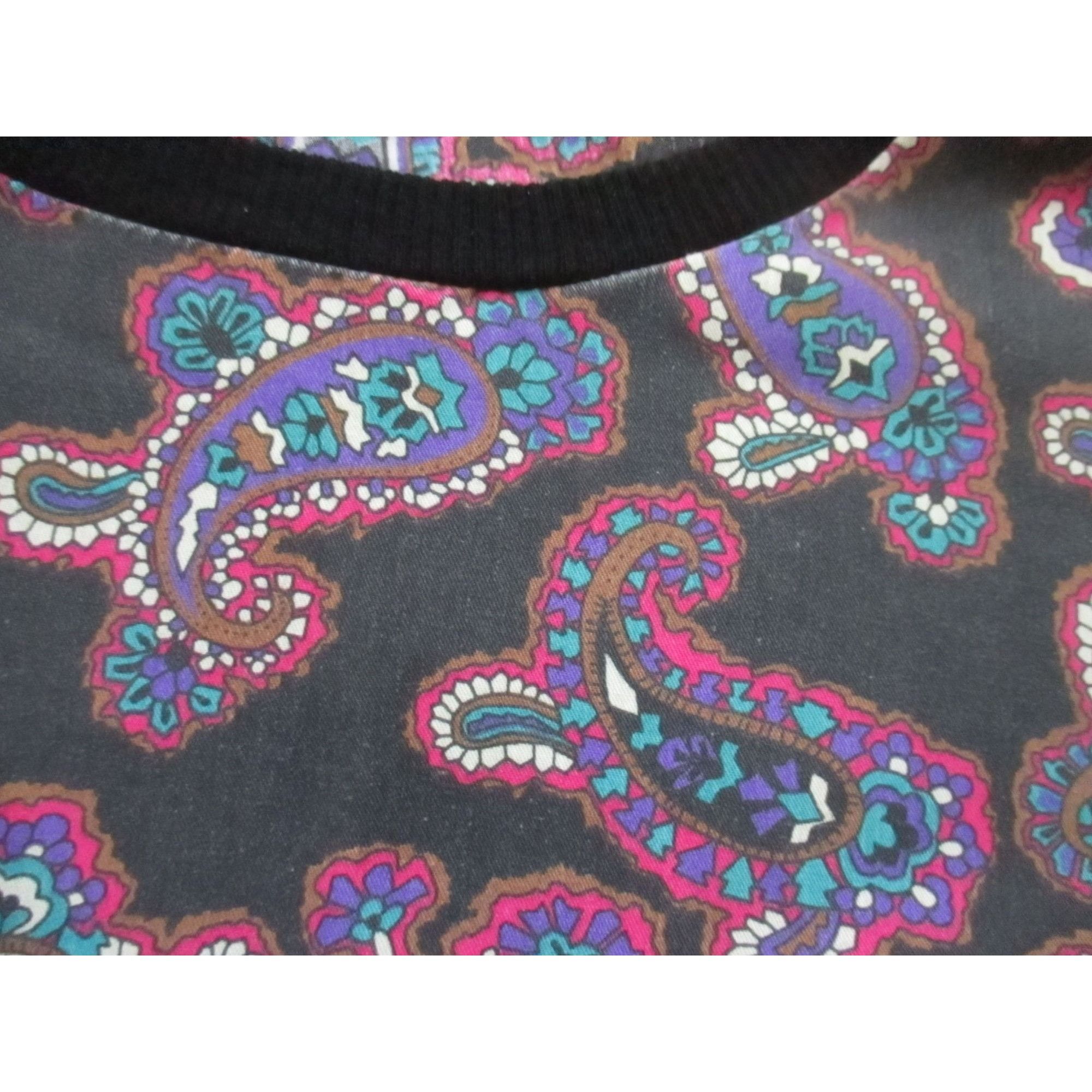 Vintage Vintage Women's Pullover Shirt 15-16 Large 1980's Paisley Pr Size L / US 10 / IT 46 - 2 Thumbnail