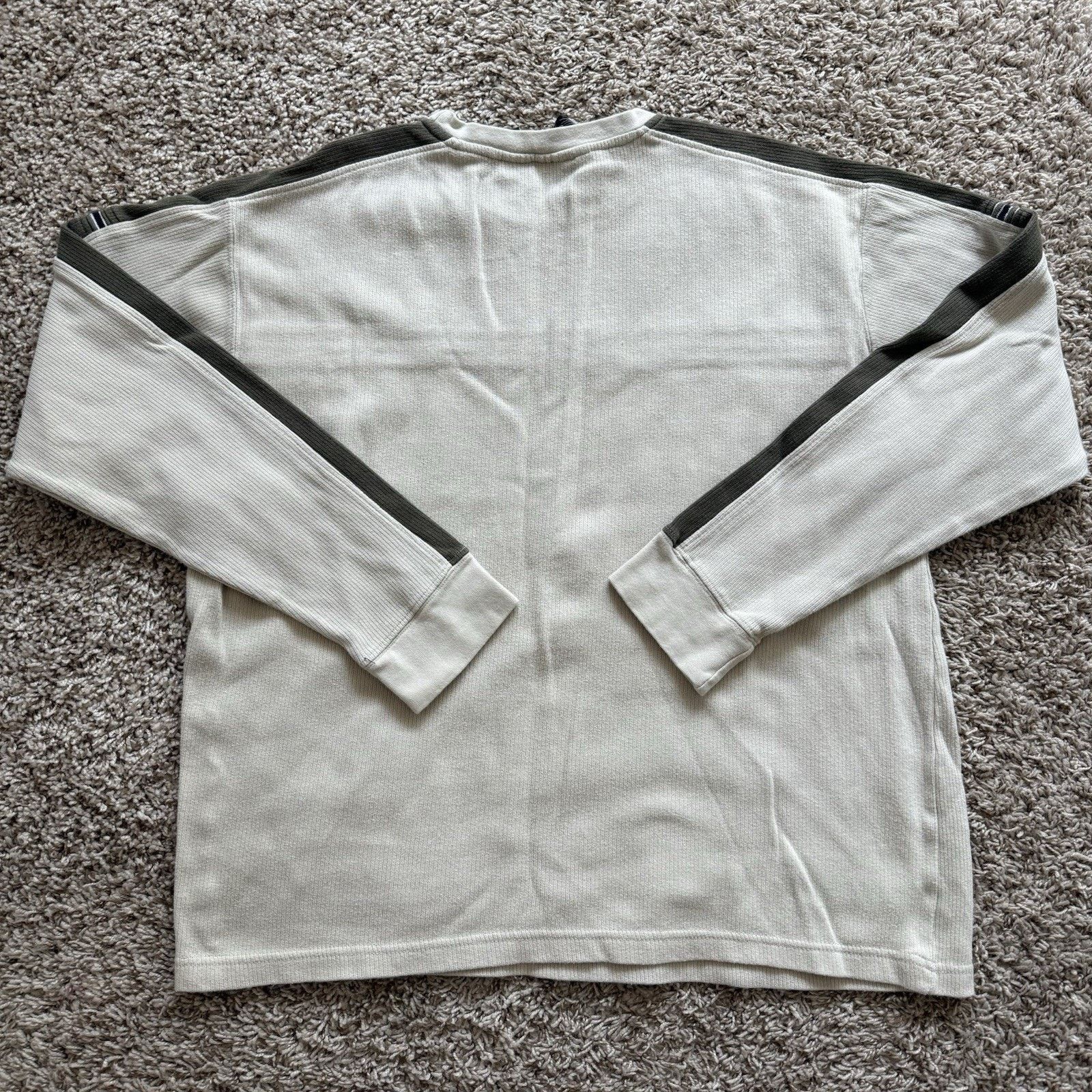 Point Zero × Vintage Vintage Point Zero LS Shirt Beige Ribbed Thermal Skater Y2k Size US XL / EU 56 / 4 - 5 Thumbnail