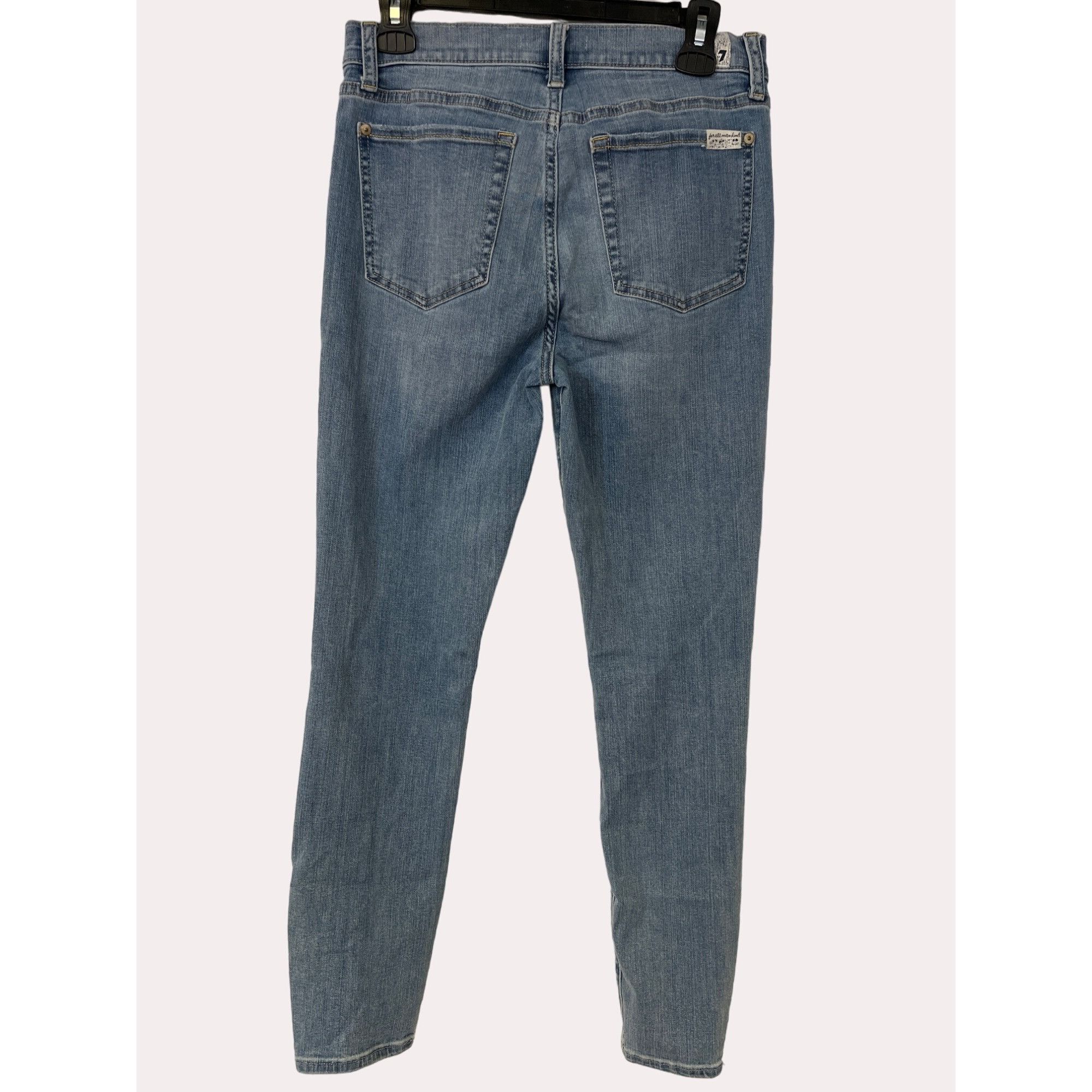 7 For All Mankind 7 For All Mankind Women's Blue High Waisted Jeans/Skinny Siz Size 28" / US 6 / IT 42 - 2 Thumbnail