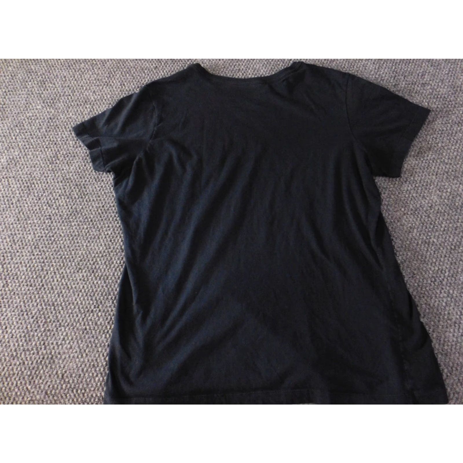 Nike Nike Womens Shirt 2XL Black Slim Fit Pullover Crew Neck Cotton T-Shirt Casual Slimming Button IDaho Logo Size XXL / US 16-18 / IT 52-54 - 6 Thumbnail