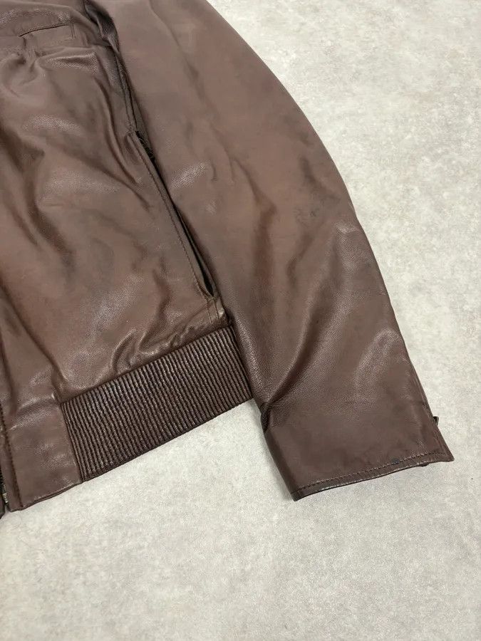 Prada AW2011 Prada Biker Brown Minimalist Leather Jacket Size US M / EU 48-50 / 2 - 8 Thumbnail