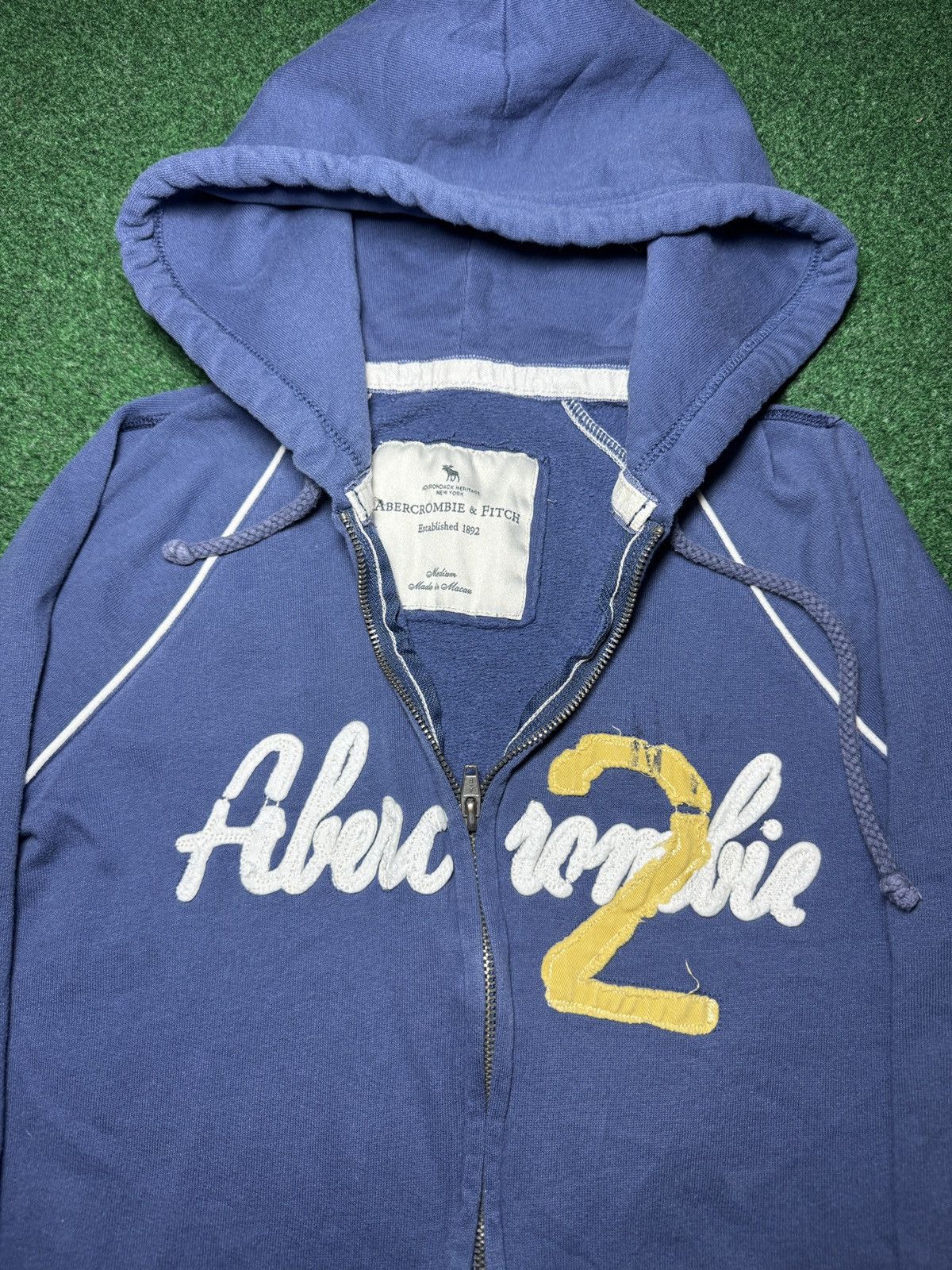 Abercrombie & Fitch Vintage Y2K Abercrombie Fitch Petit Blue Full Zip Hoodie Size M / US 6-8 / IT 42-44 - 2 Thumbnail