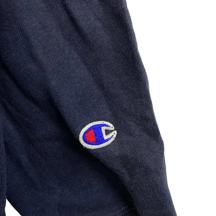 Champion Vtg 90’ CHAMPION PRODUCTS USA Minimalist Blue Hoodie Size US L / EU 52-54 / 3 - 3 Thumbnail