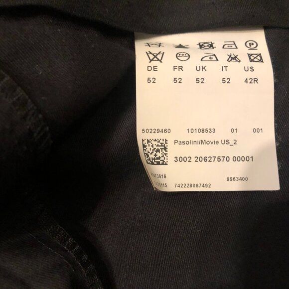 Hugo Boss Hugo boss men's black 100% virgin wool dress pants 36/32 Size 36R - 9 Thumbnail