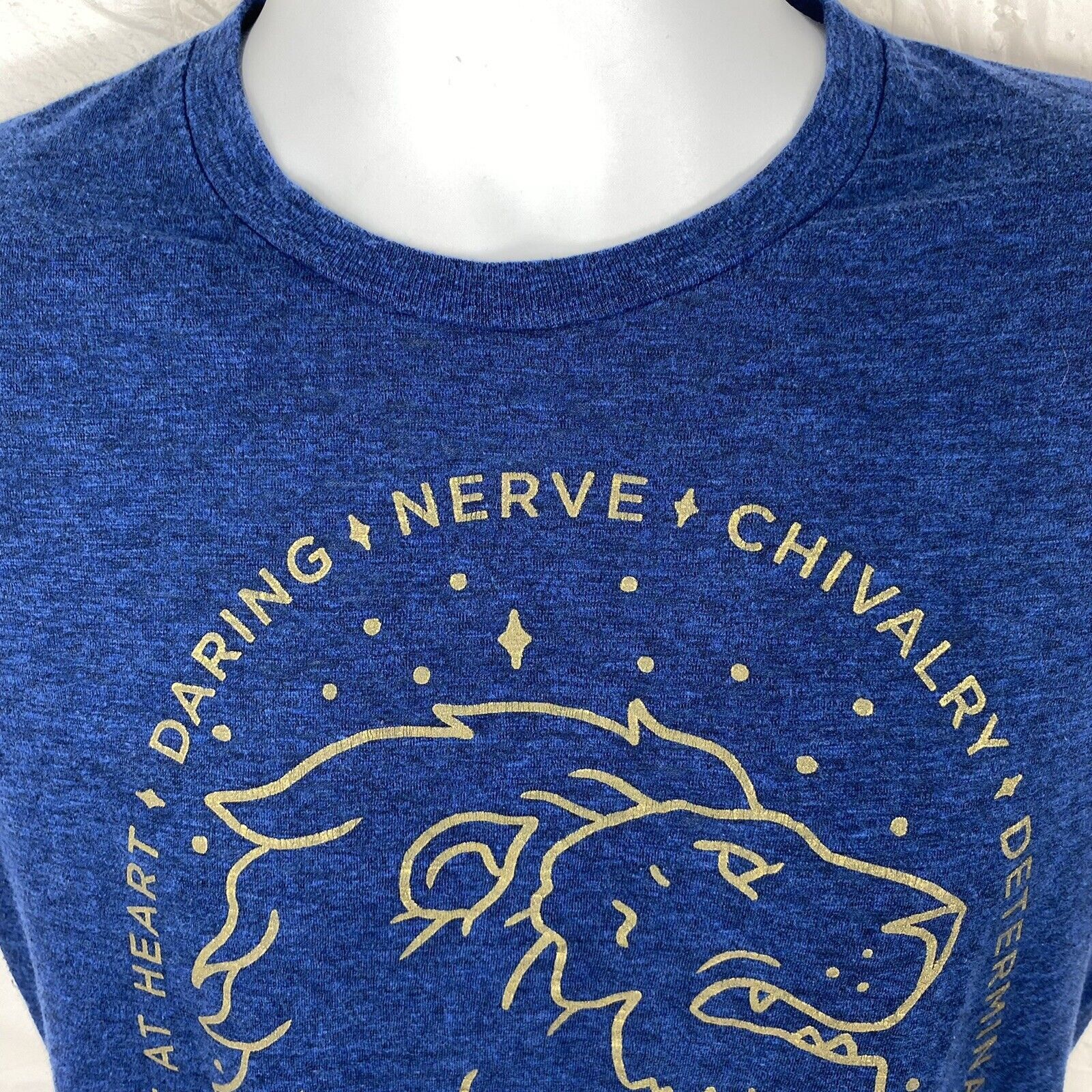 Warner Bros Harry Potter Witchcraft Wizardry Blue Graphic Tee Gryffindor Size US M / EU 48-50 / 2 - 2 Thumbnail