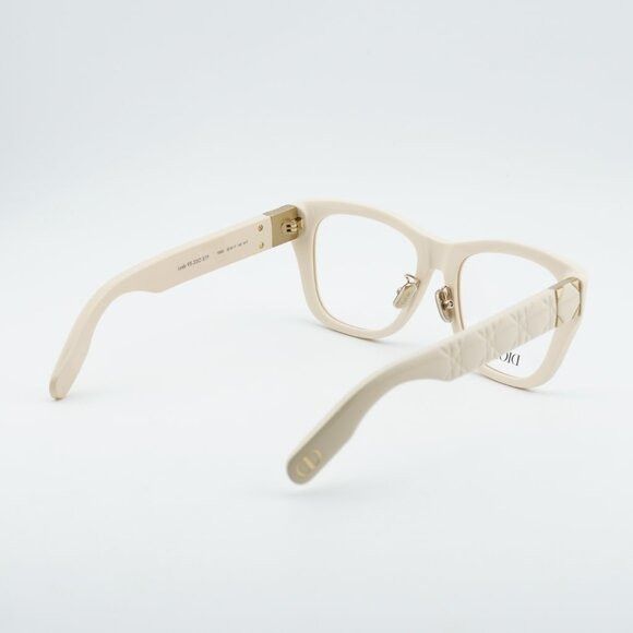Dior Dior LADY 95.22O S1F 9500 Eyeglasses Ivory 52mm Square Frame Size ONE SIZE - 8 Thumbnail