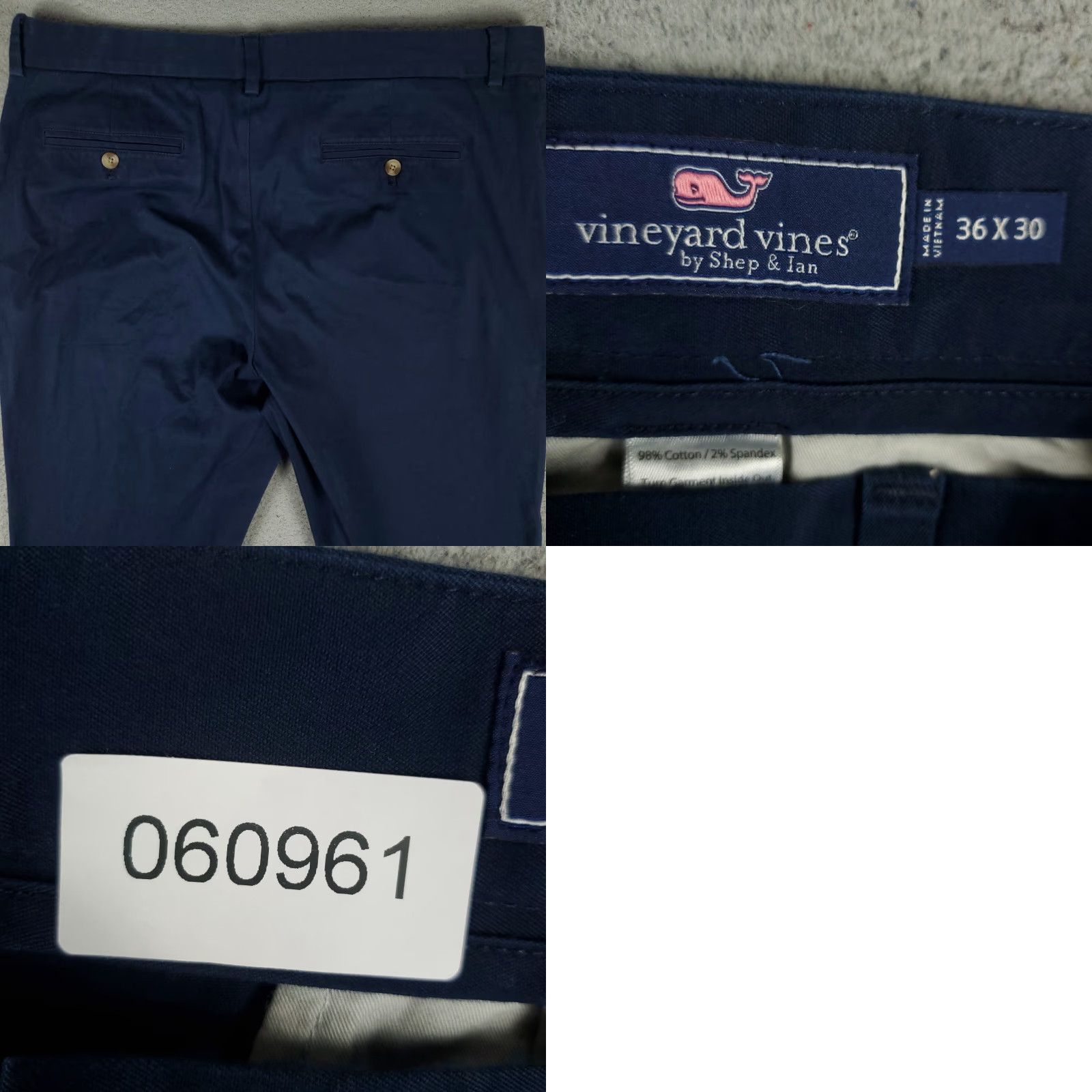Vineyard Vines VINTAGE Vineyard Vines Men’s Pants Size 36x27 Blue Chino Flat Front Casual Dress Size US 36 / EU 52 - 8 Thumbnail