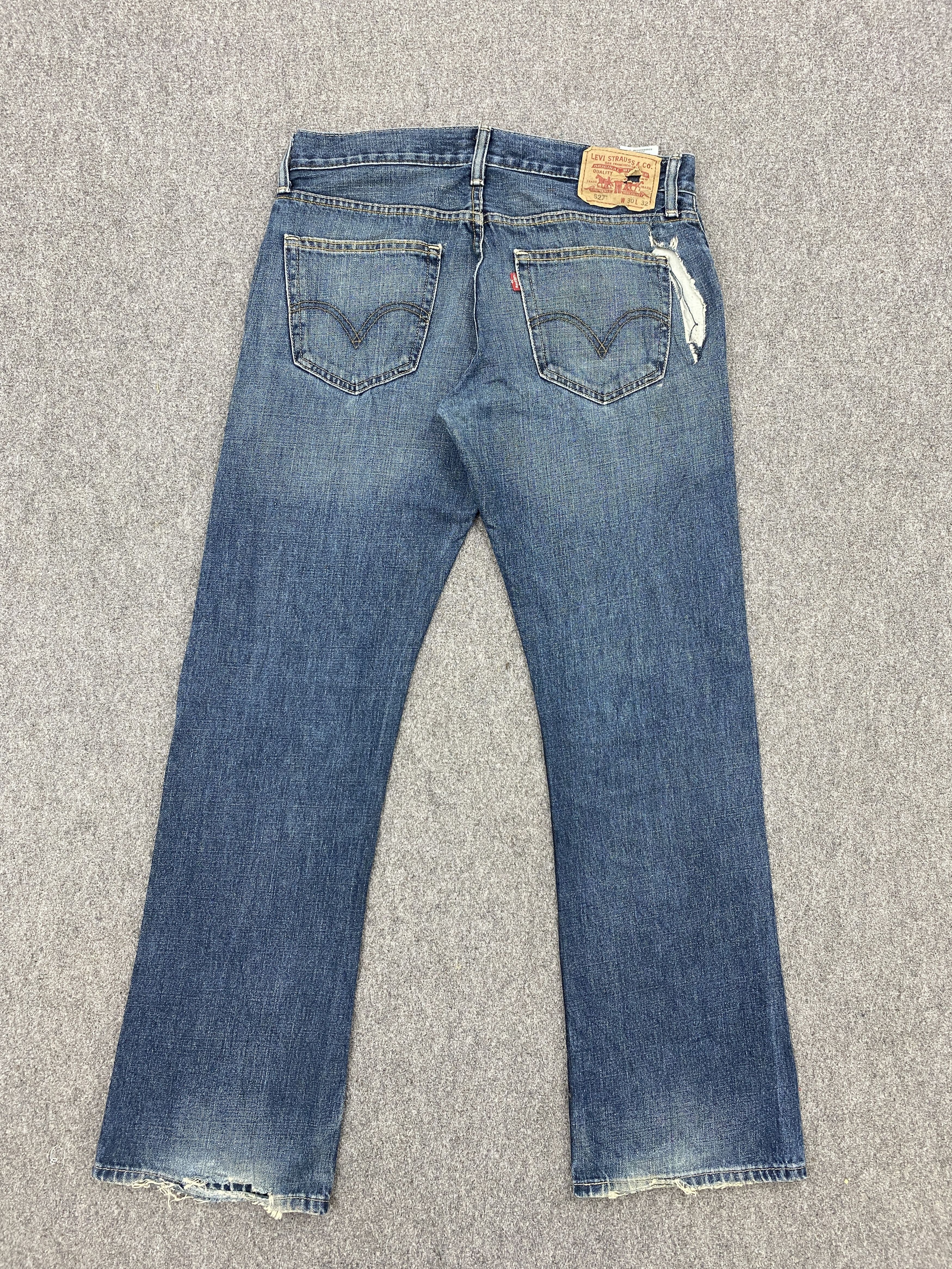 Levi's Distressed Vintage Levis 527 Bootcut Denim DP2651 Size US 32 / EU 48 - 3 Thumbnail