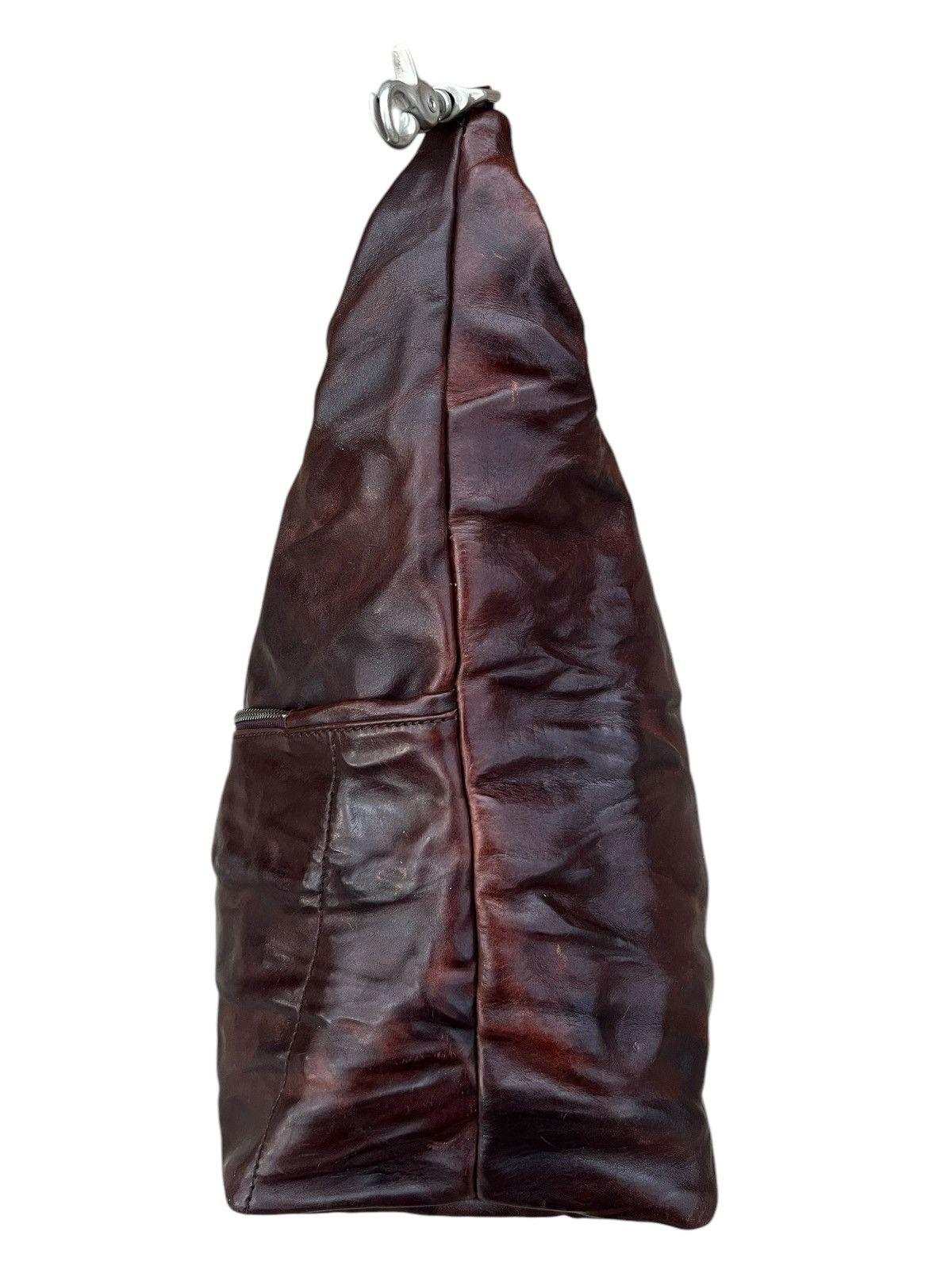 Vintage Vintage Handmade Daniel & Bob Patina Jerkin Leather Big Bag Size ONE SIZE - 11 Thumbnail