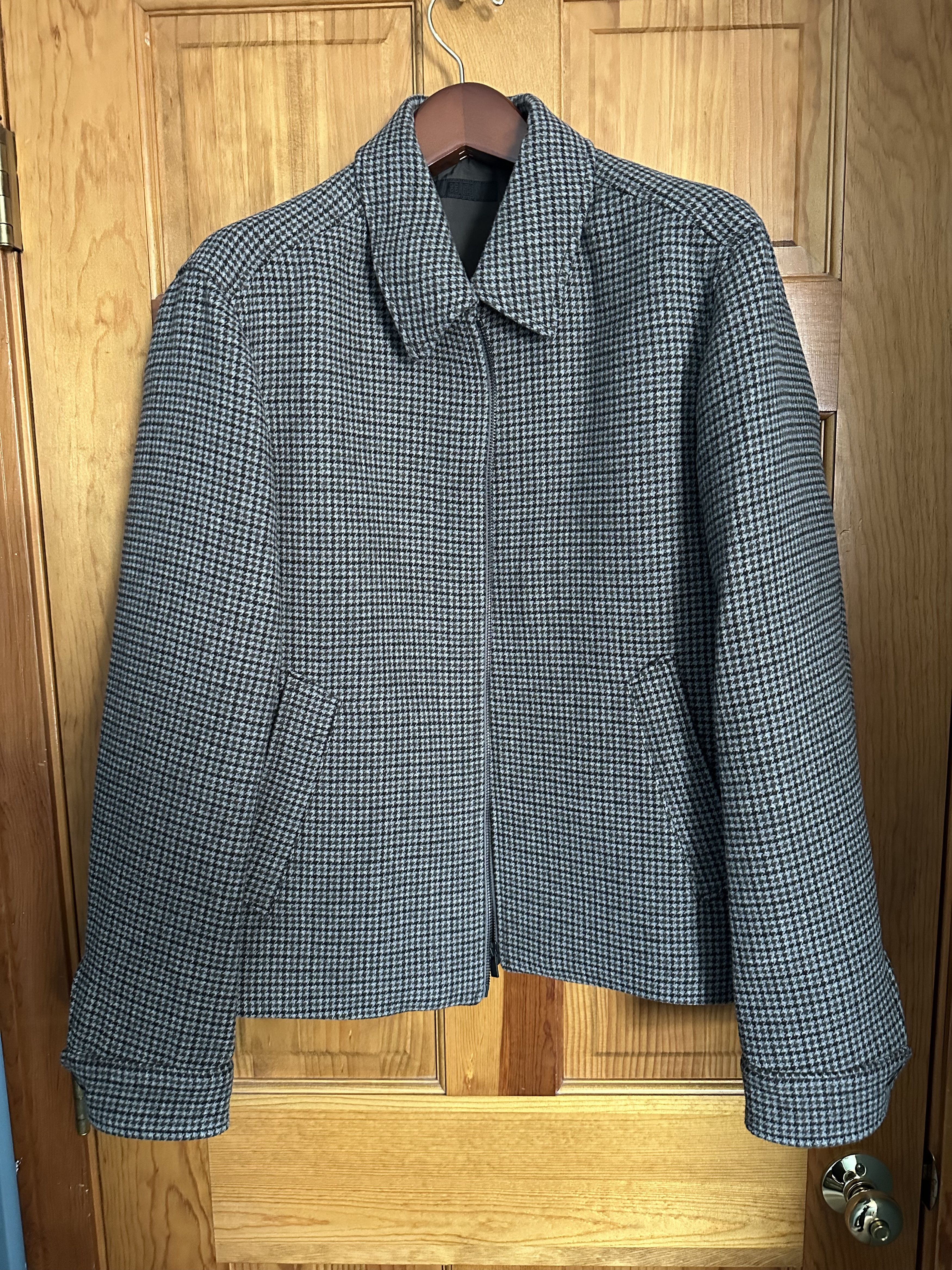 Uniqlo Single Collar Short Blouson – Brown Houndstooth Size US S / EU 44-46 / 1 - 1 Preview