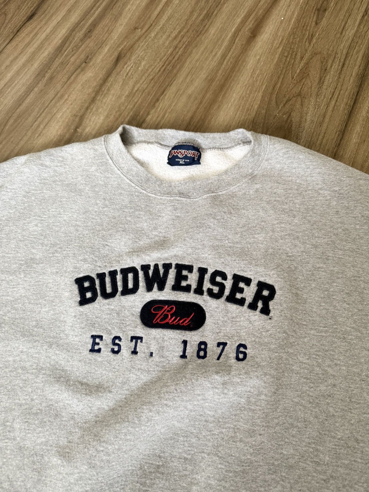 Jansport Vintage Jansport Budweiser Crewneck Sweater Mens XL Size US XL / EU 56 / 4 - 2 Thumbnail