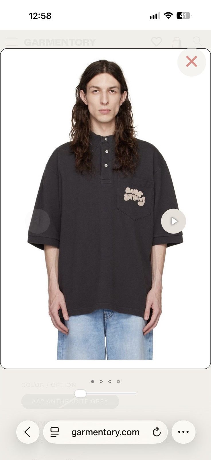 Acne Studios Acne studios oversized bubble polo Size US S / EU 44-46 / 1 - 8 Thumbnail